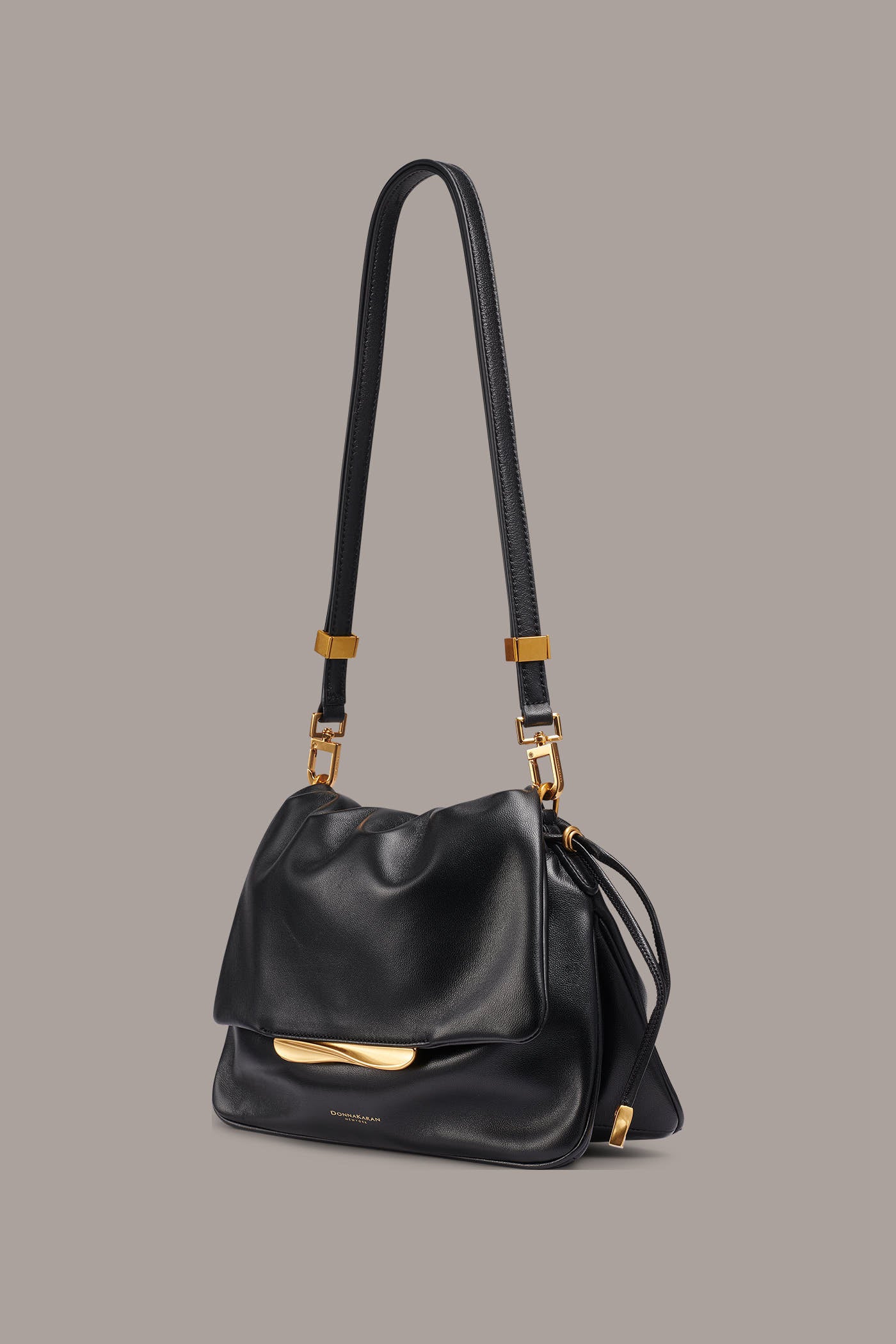 MOHAIR LEATHER SHOULDER BAG VIEW 4