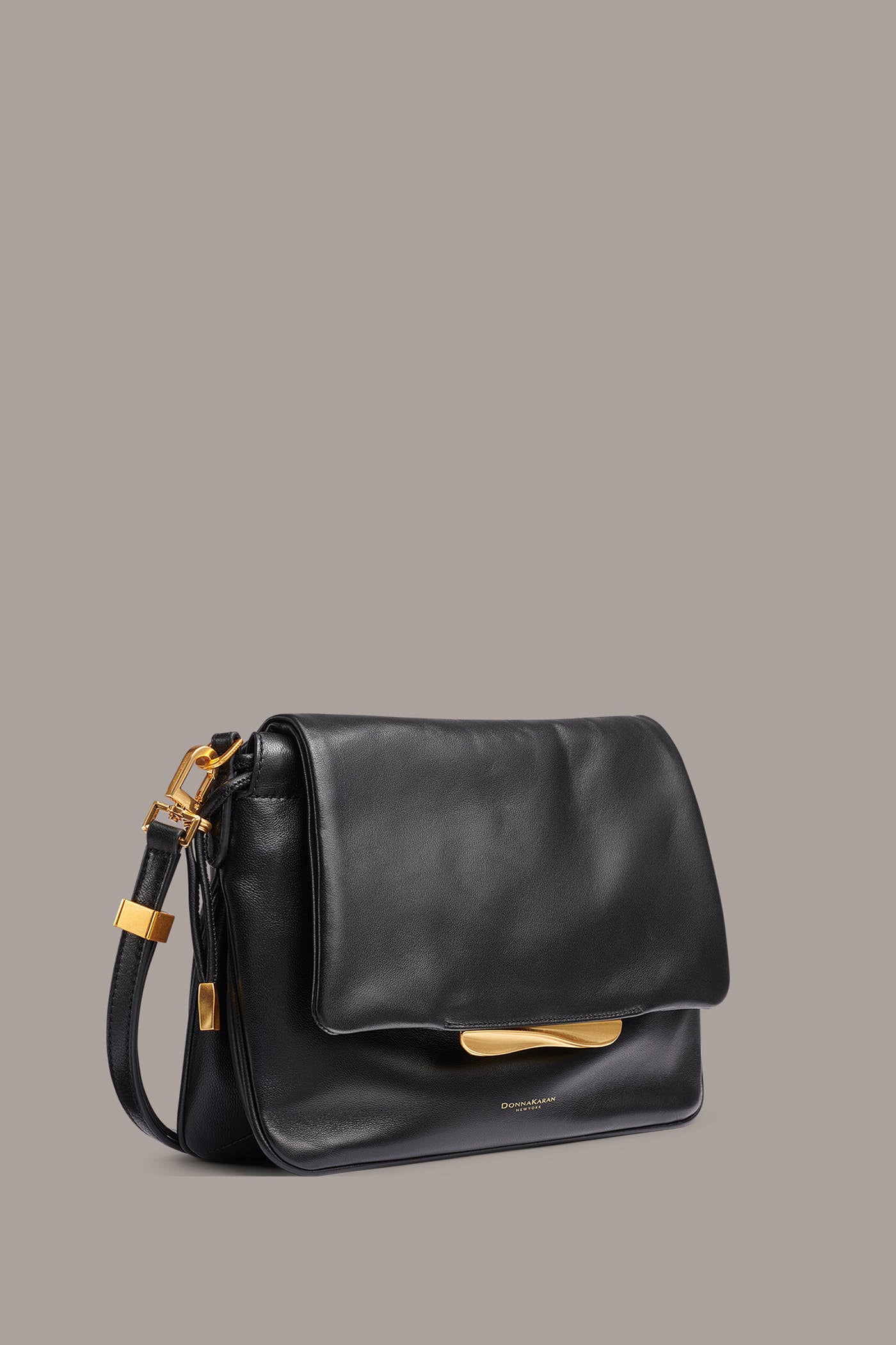 MOHAIR LEATHER SHOULDER BAG VIEW 3