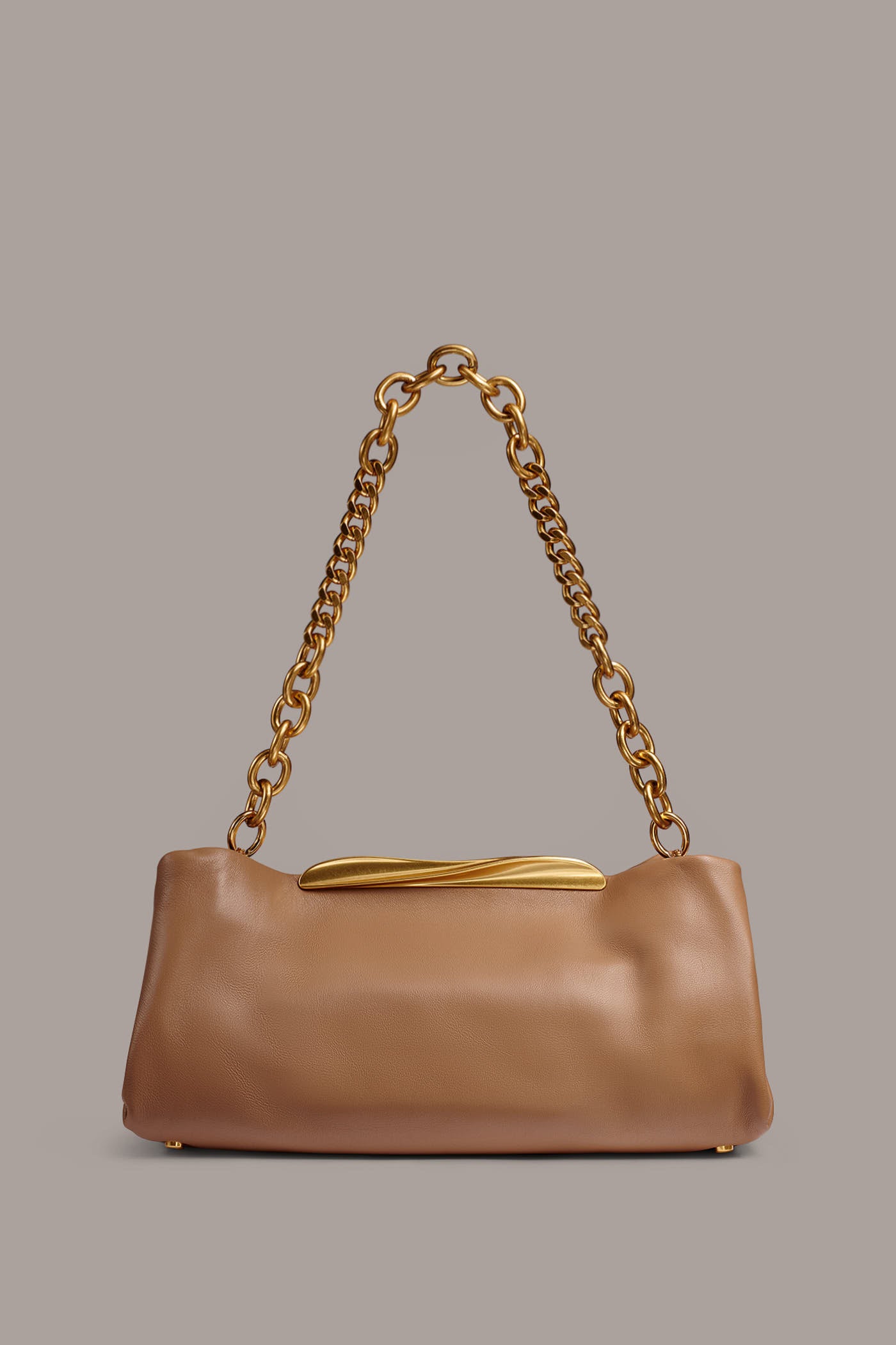 POPLIN LEATHER CLUTCH VIEW 4