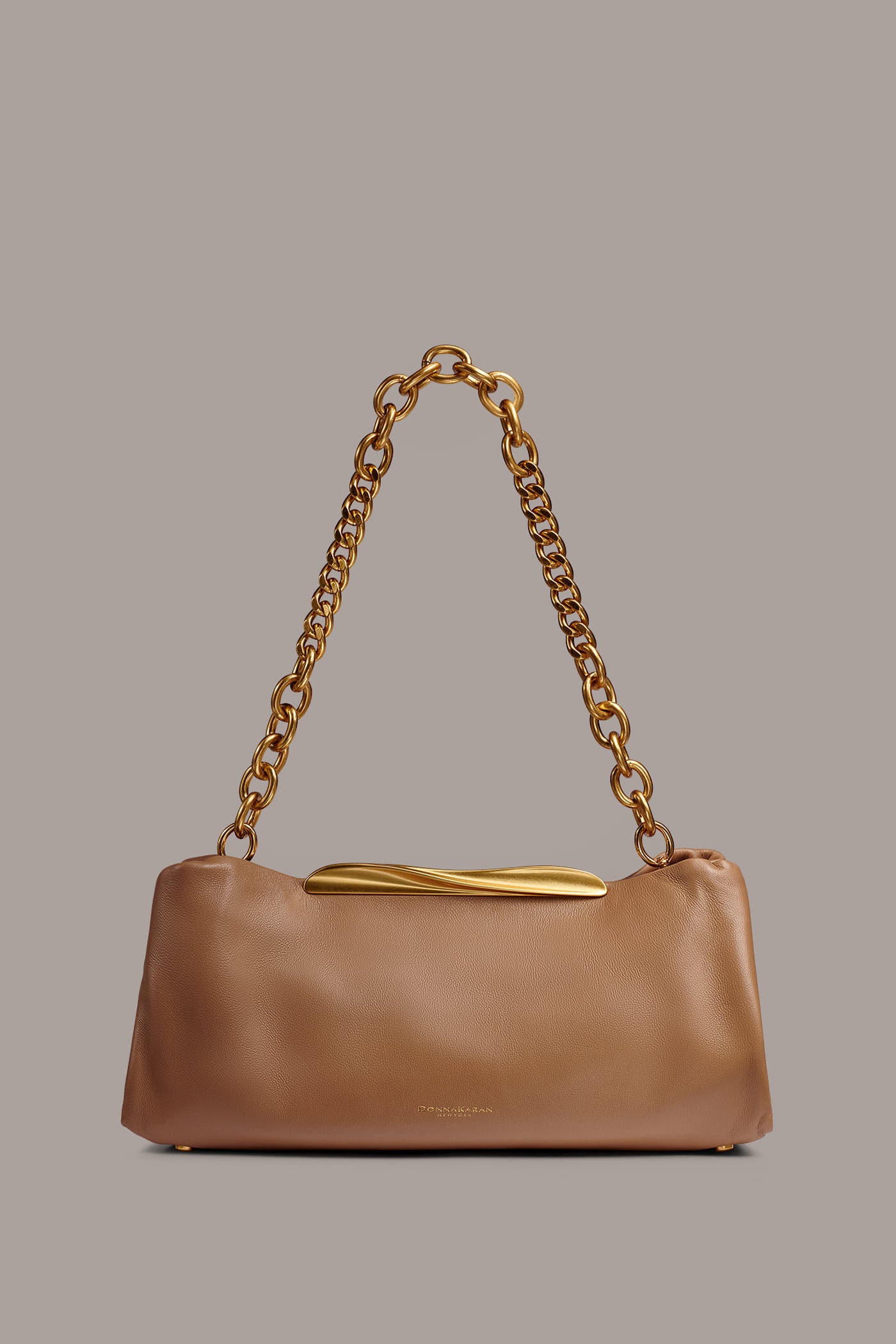 POPLIN LEATHER CLUTCH VIEW 1