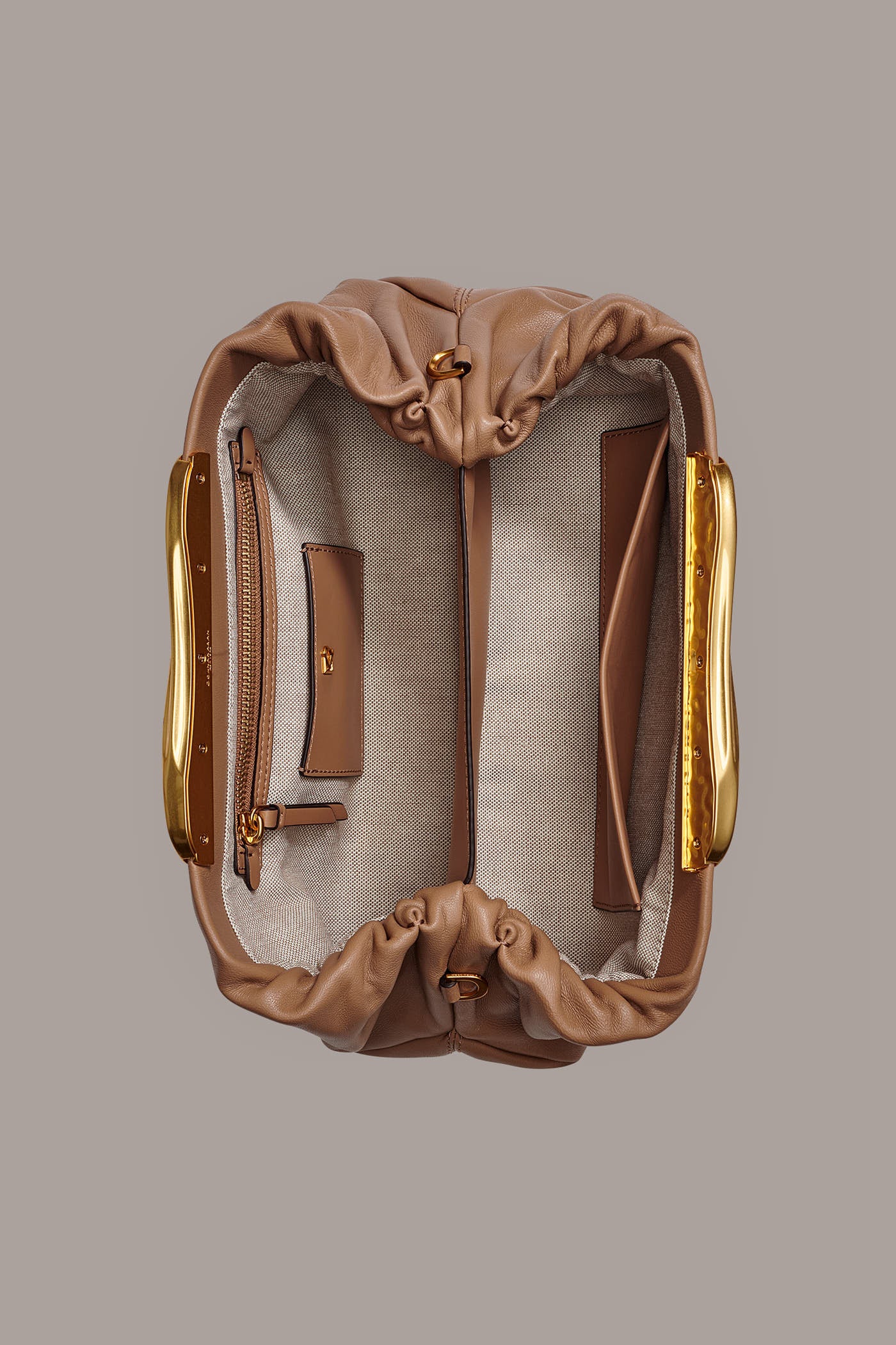 POPLIN LEATHER CLUTCH VIEW 2