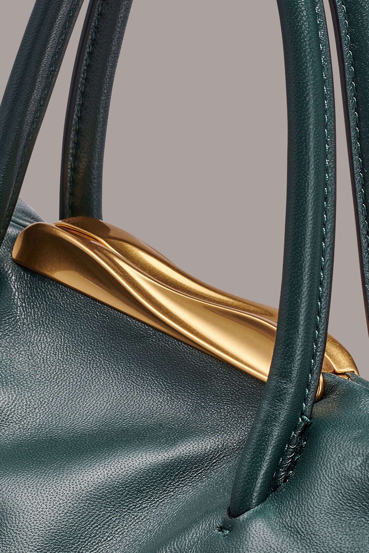 POPLIN LEATHER SMALL SATCHEL BAG VIEW 6