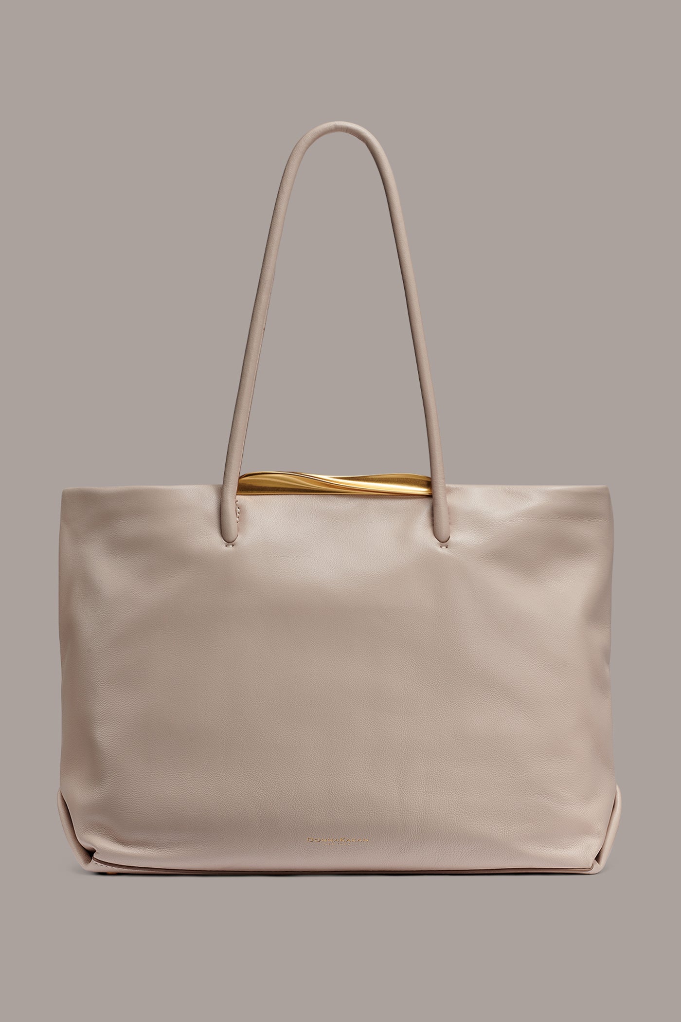 POPLIN LEATHER TOTE VIEW 1