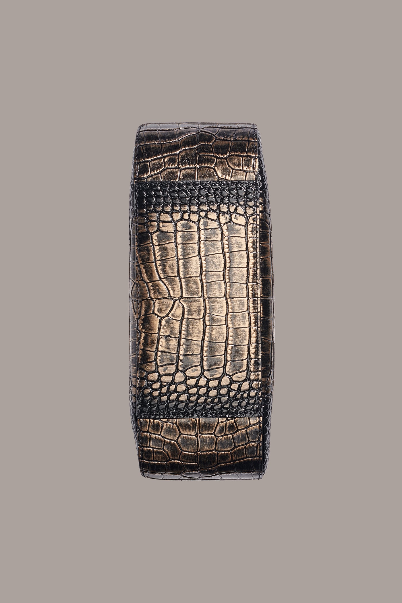 QUOGUE CROC-EFFECT LEATHER SHOULDER BAG VIEW 7