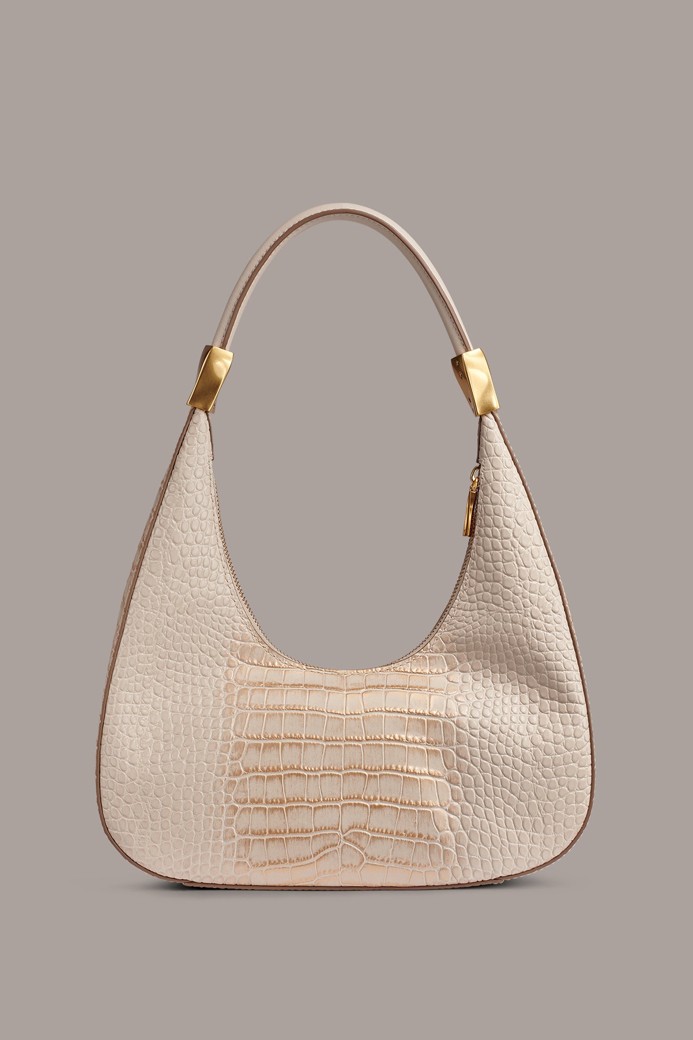 QUOGUE CROC-EFFECT LEATHER SHOULDER BAG VIEW 7