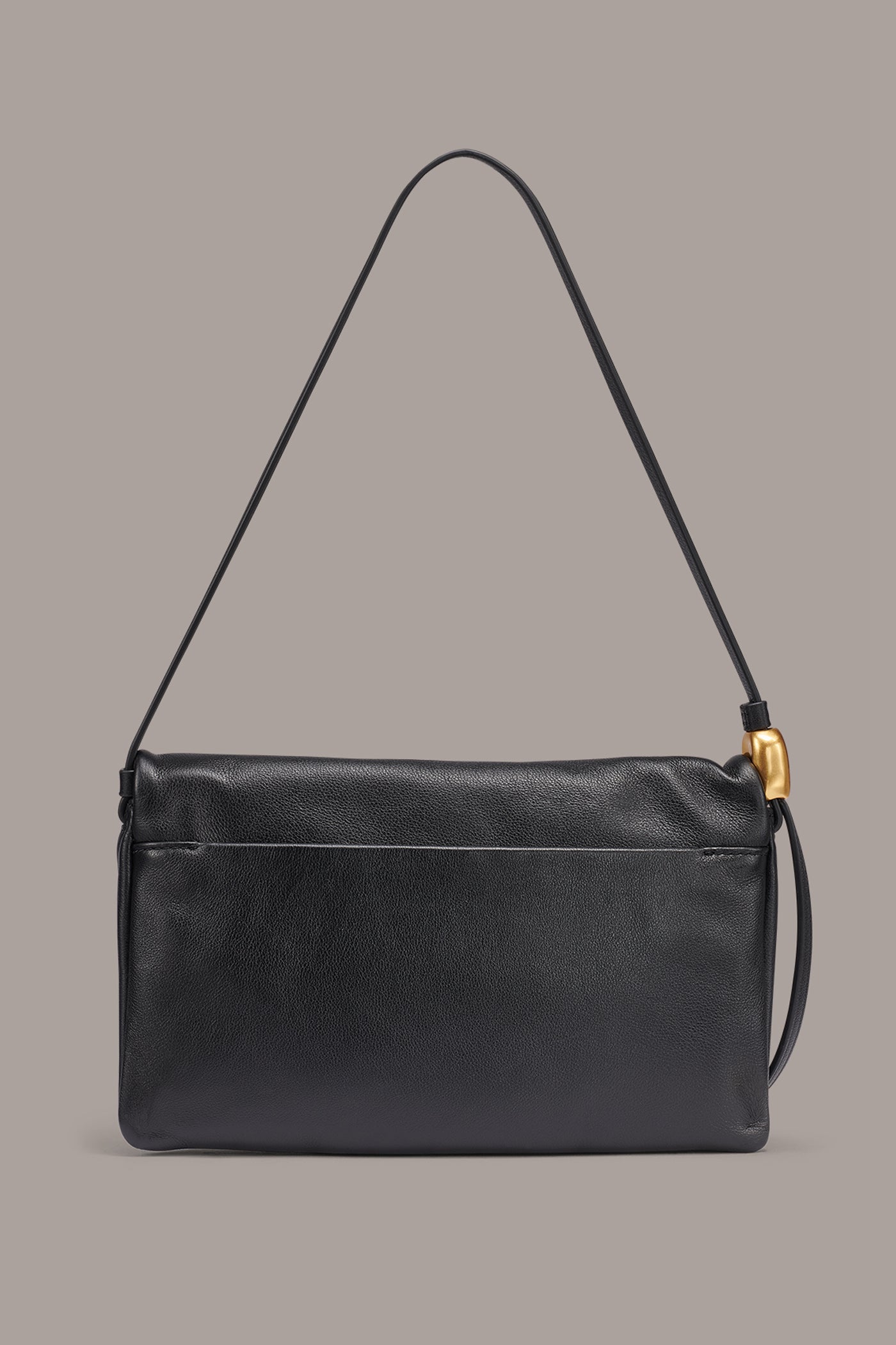VELVET LEATHER FLAP SHOULDER BAG VIEW 6