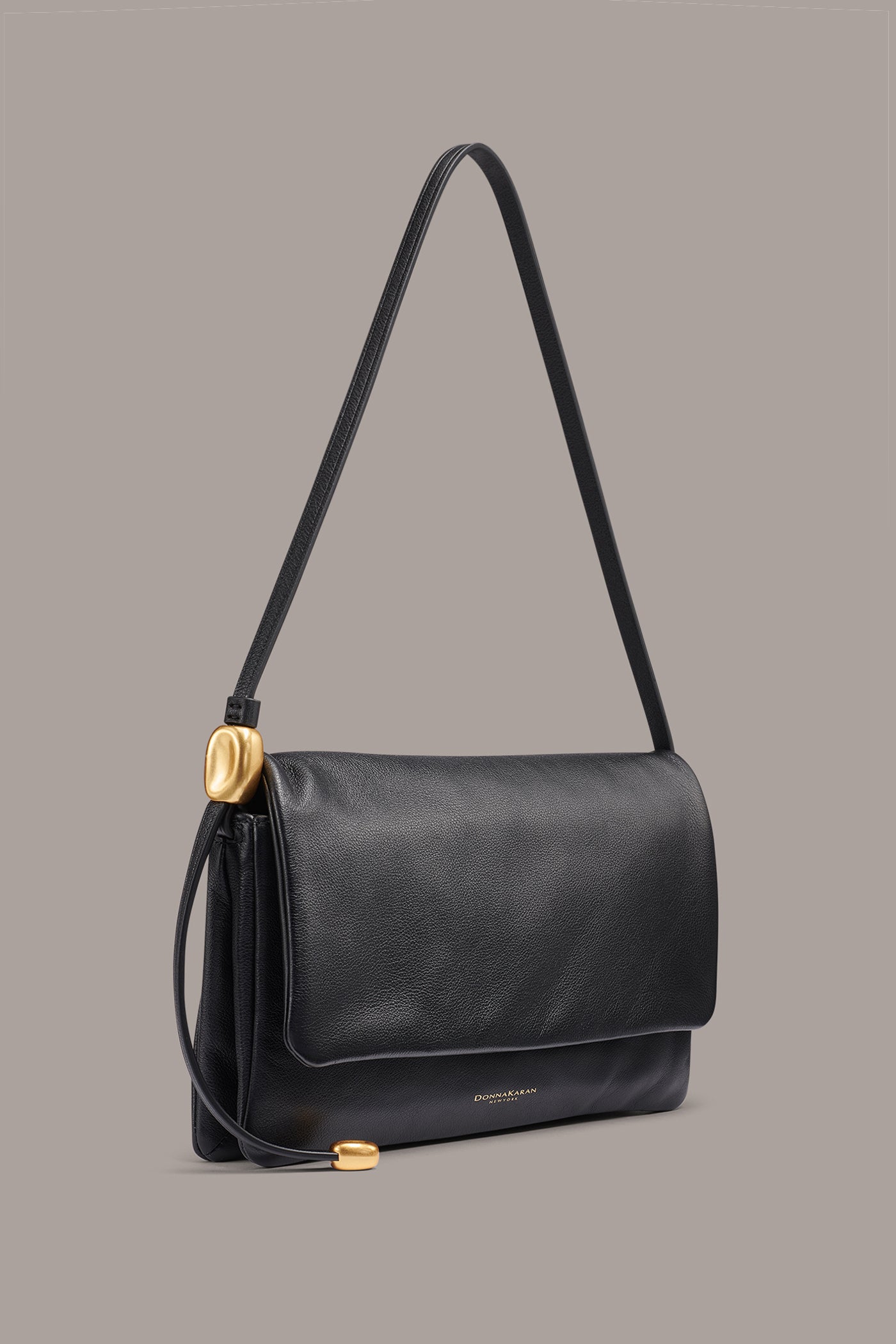 VELVET LEATHER FLAP SHOULDER BAG VIEW 4