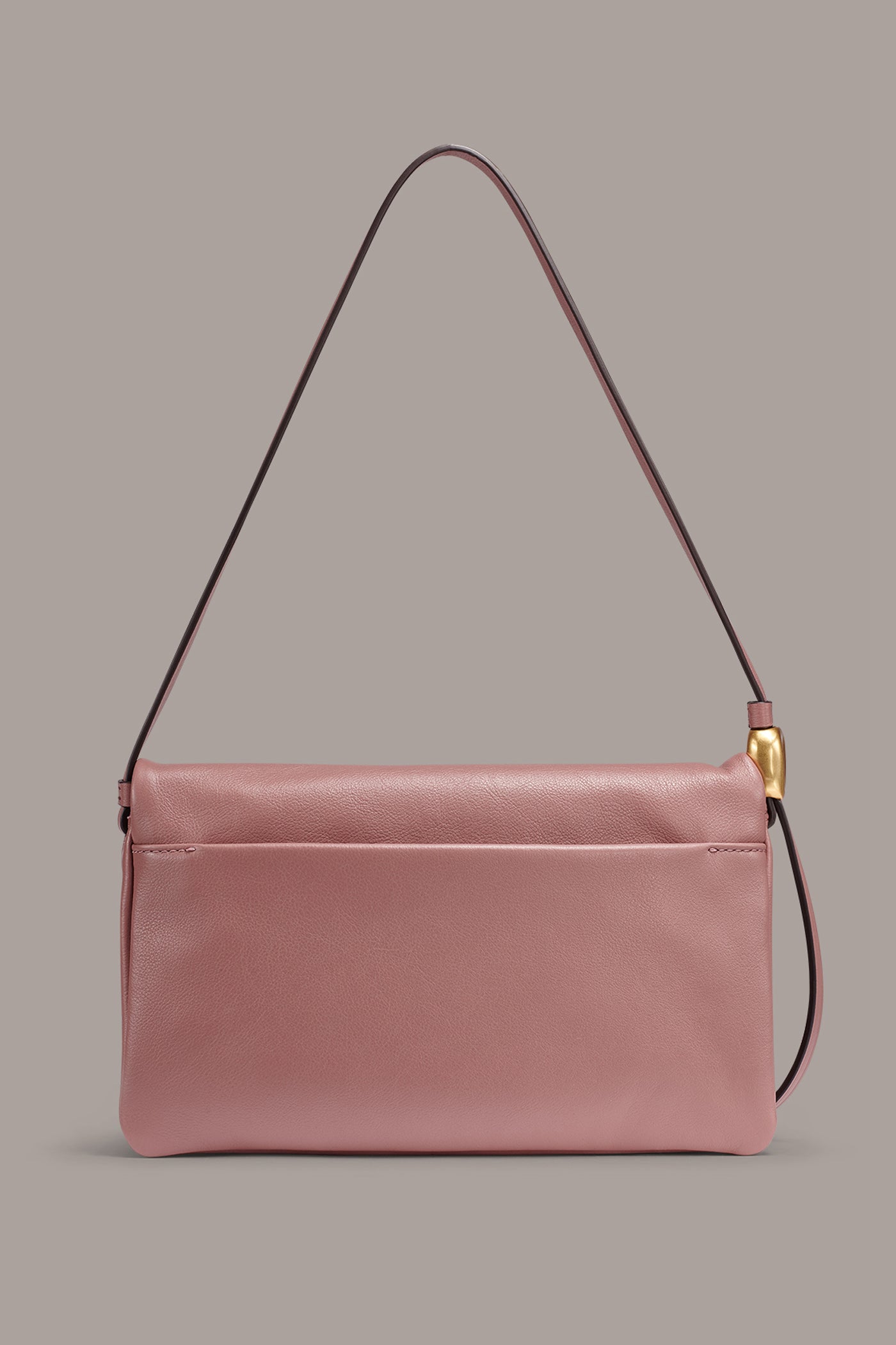 VELVET LEATHER FLAP SHOULDER BAG VIEW 6