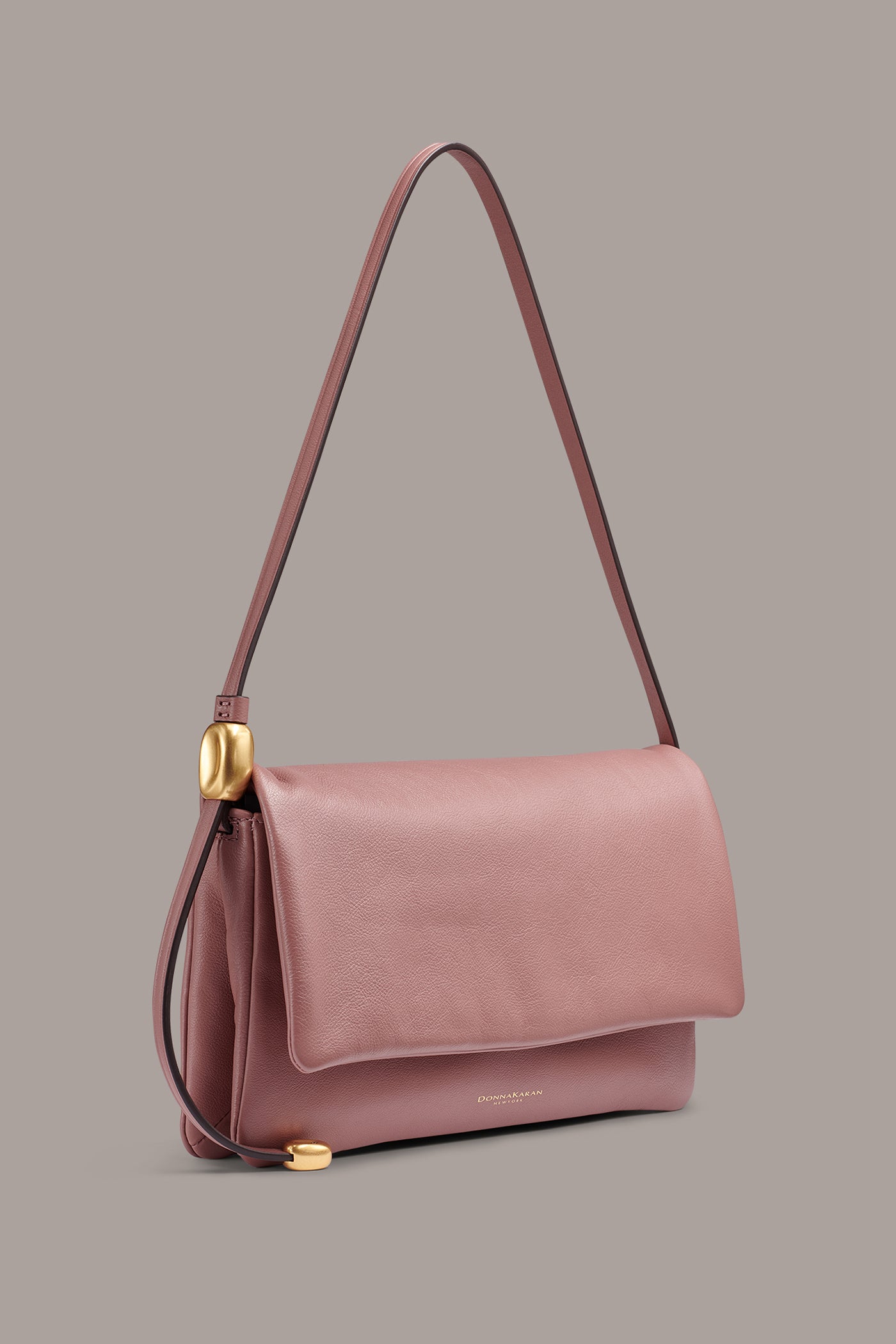 VELVET LEATHER FLAP SHOULDER BAG VIEW 4