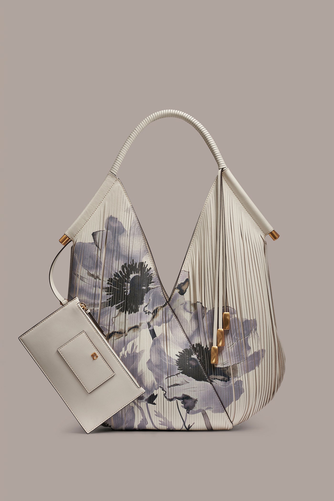 BALDWIN FLORAL LASER-CUT SHOULDER BAG | View 1 | BALDWIN