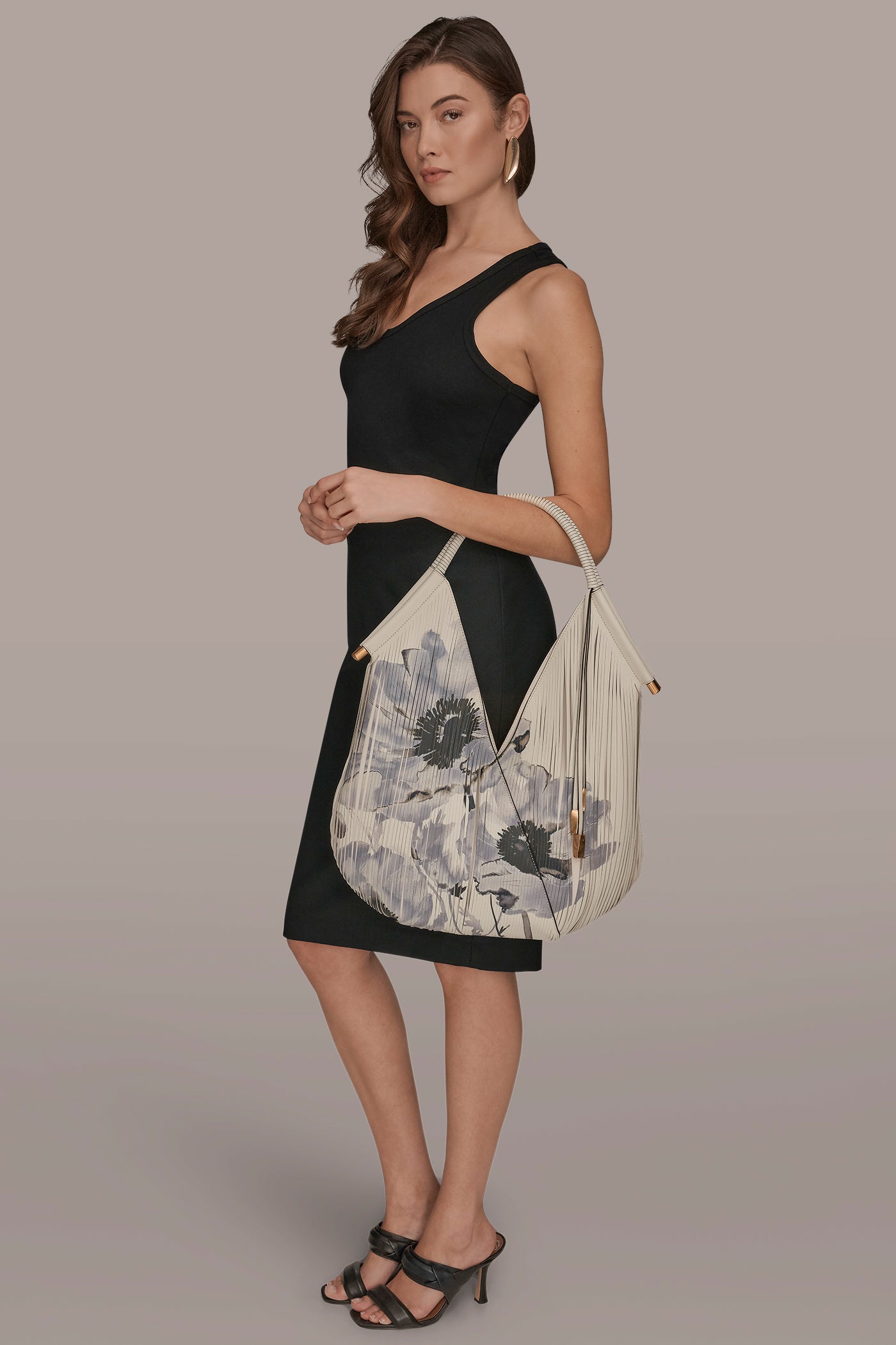 BALDWIN FLORAL LASER-CUT LEATHER LARGE SHOULDER BAG VIEW 7 | New Bags