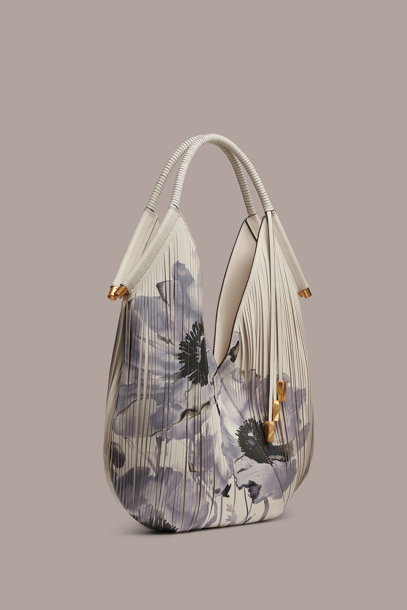 BALDWIN FLORAL LASER-CUT SHOULDER BAG VIEW 3 | BALDWIN