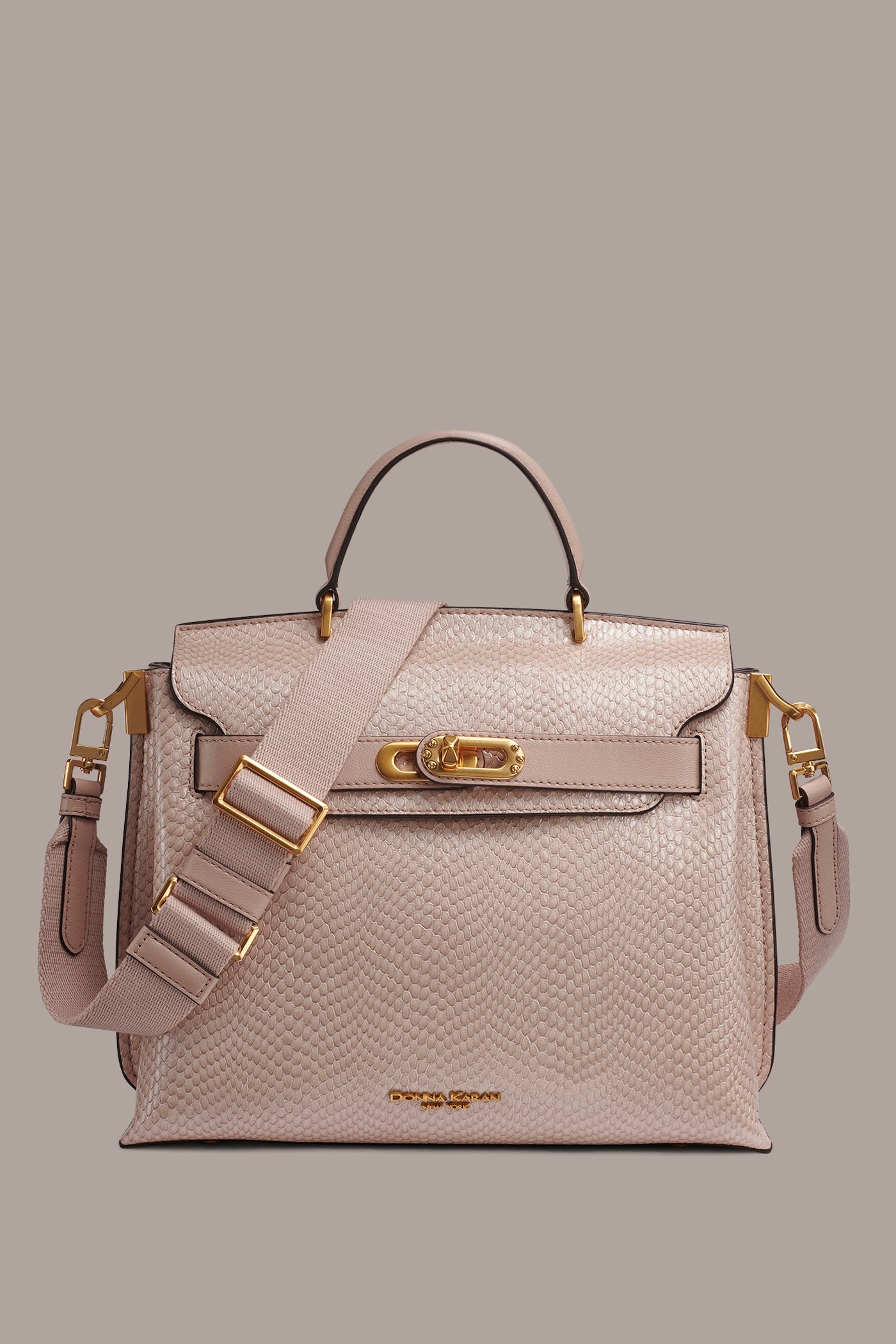 BRIDGEHAMPTON SNAKE-EFFECT LEATHER SATCHEL BAG | View 1 | Satchels