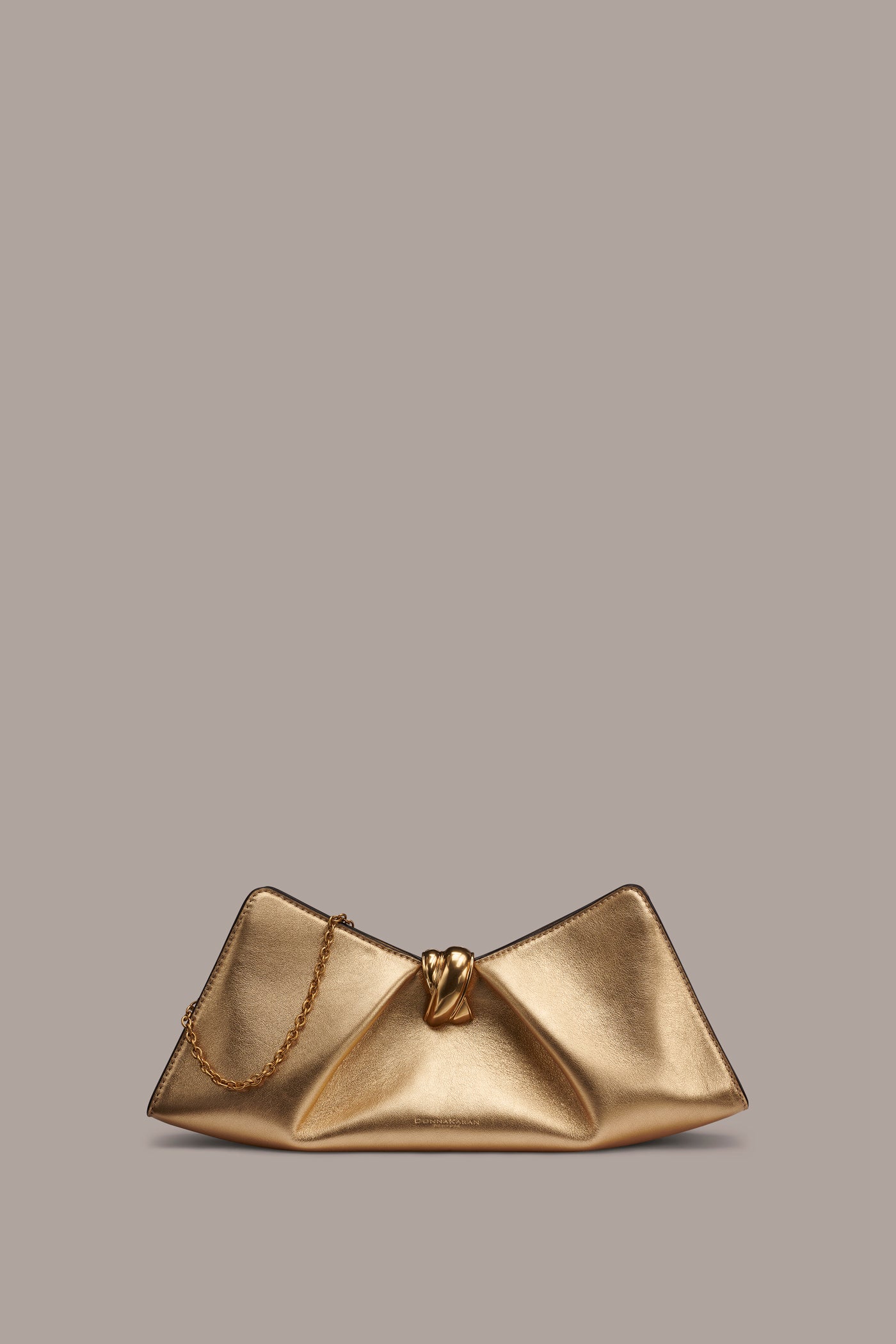 CASHMERE METALLIC LEATHER CLUTCH | View 1 | Joan Edit