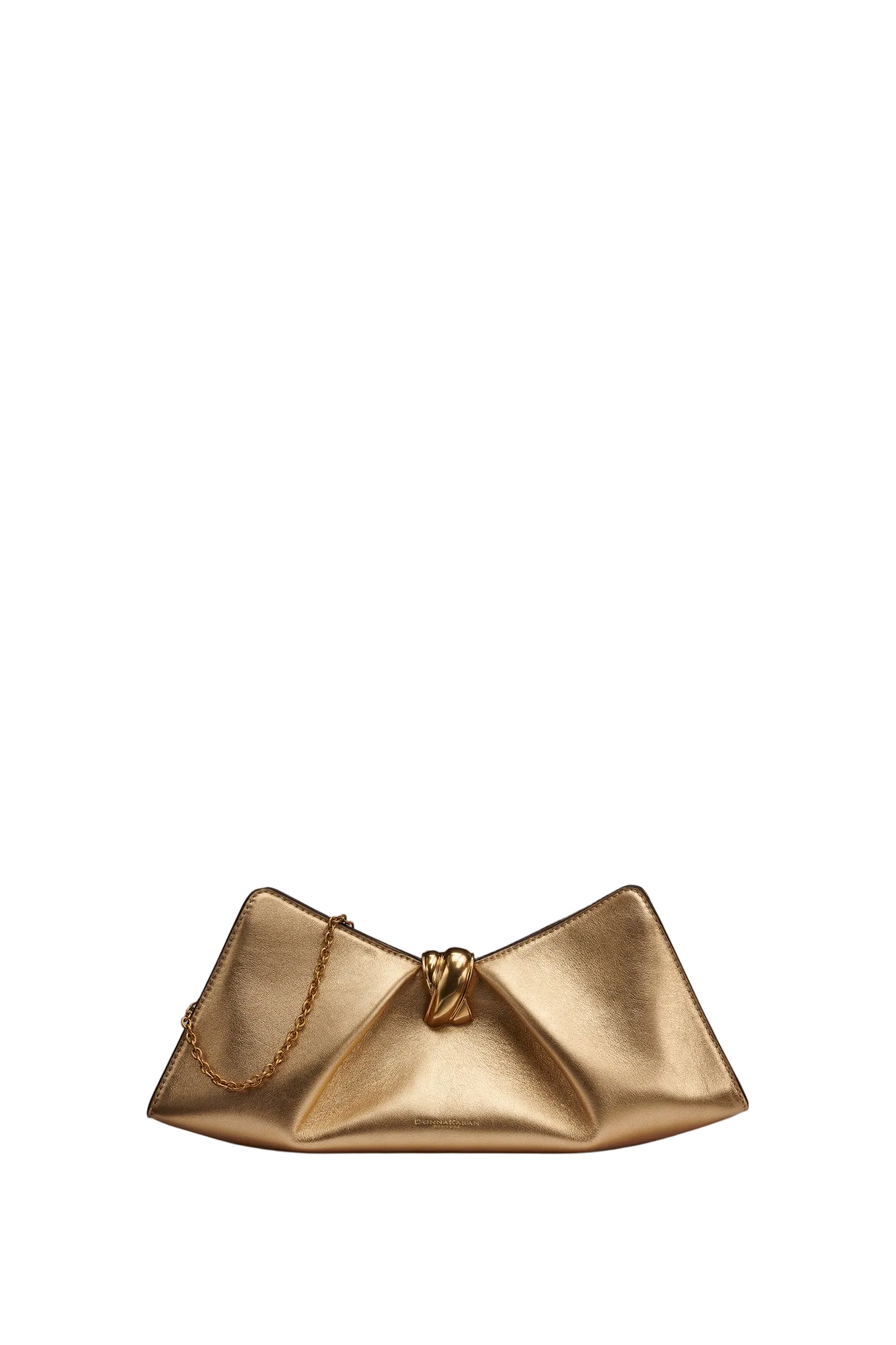 CASHMERE METALLIC LEATHER CLUTCH (alternate view)