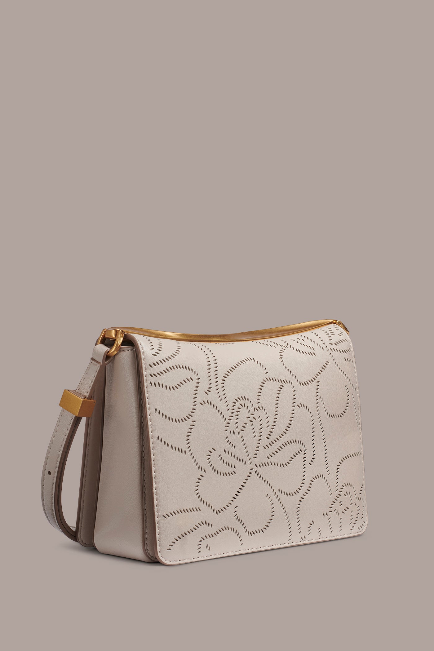 JERICHO FLORAL LEATHER SHOULDER BAG | View 2