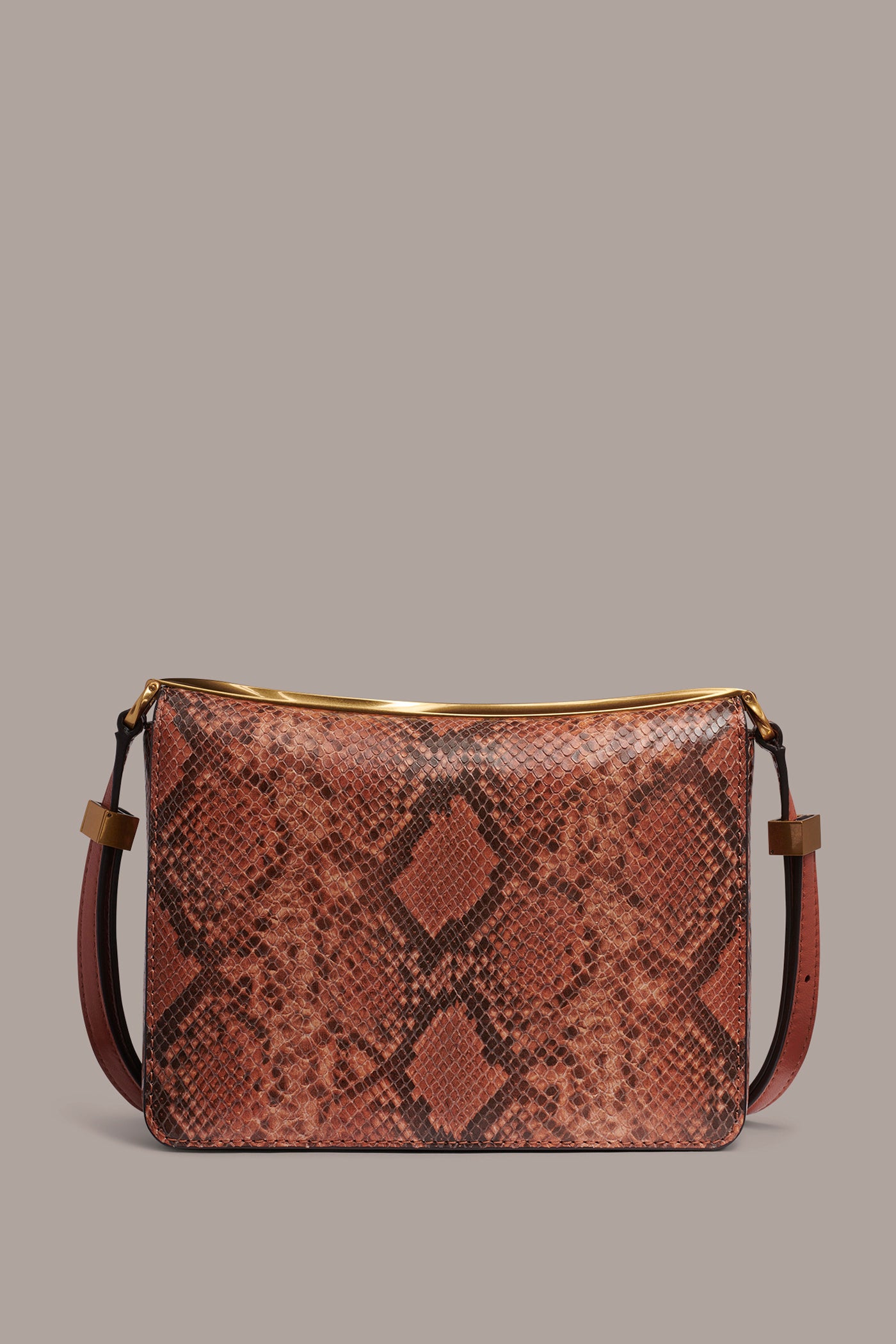 JERICHO SNAKE-EFFECT LEATHER SHOULDER BAG | View 2 | New Bags