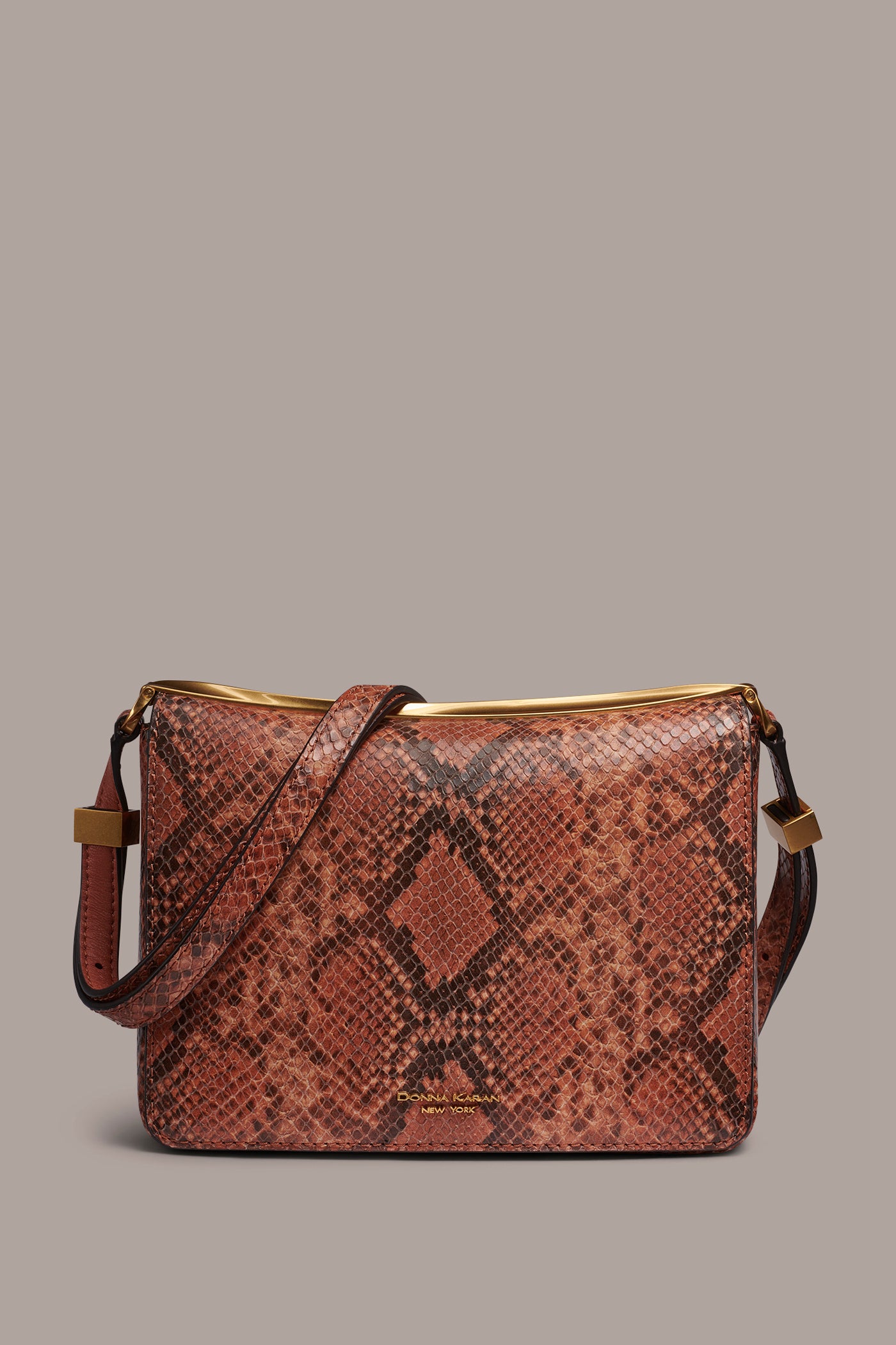 JERICHO SNAKE-EFFECT LEATHER SHOULDER BAG | View 1 | New Bags