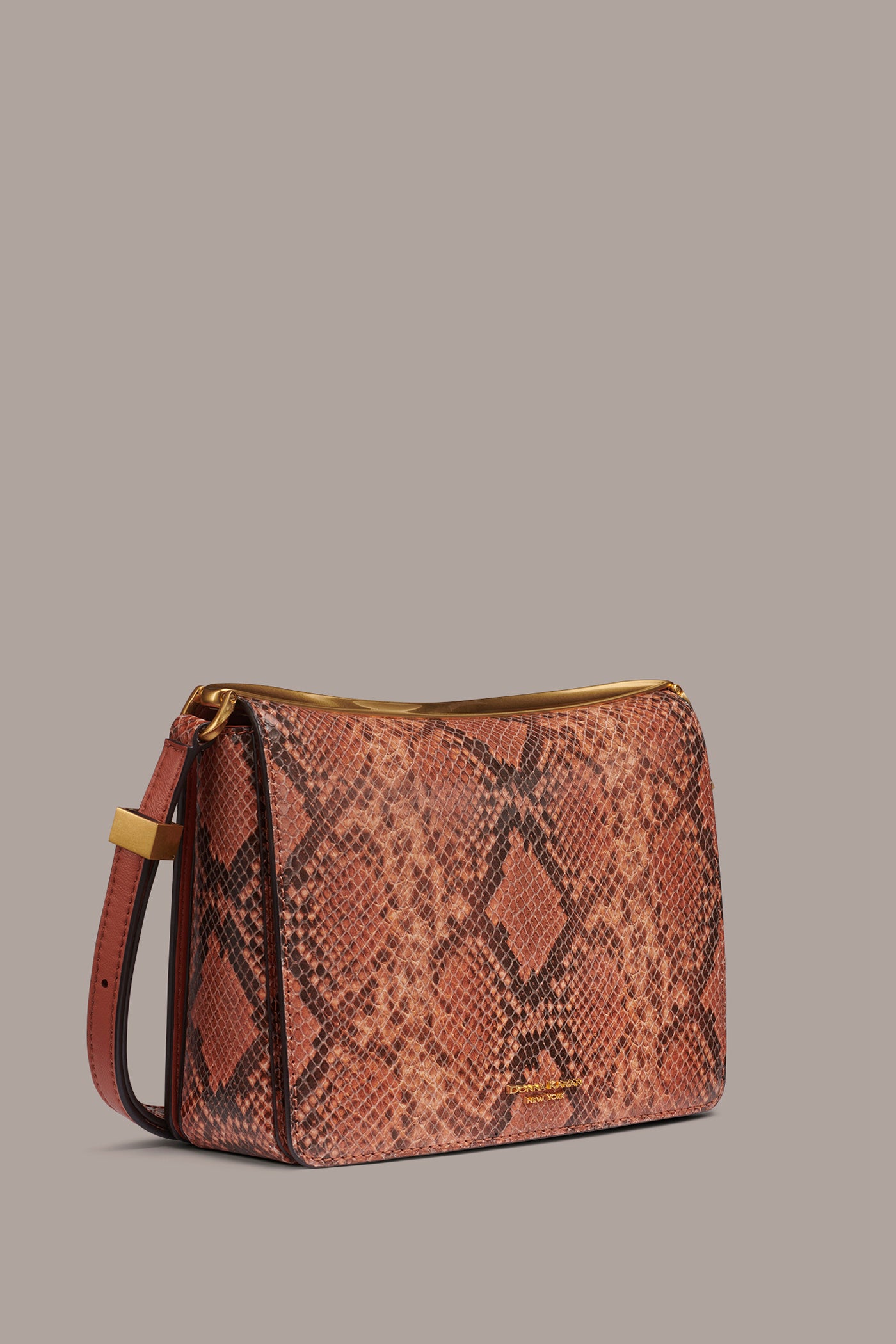 JERICHO SNAKE-EFFECT LEATHER SHOULDER BAG VIEW 3 | New Bags