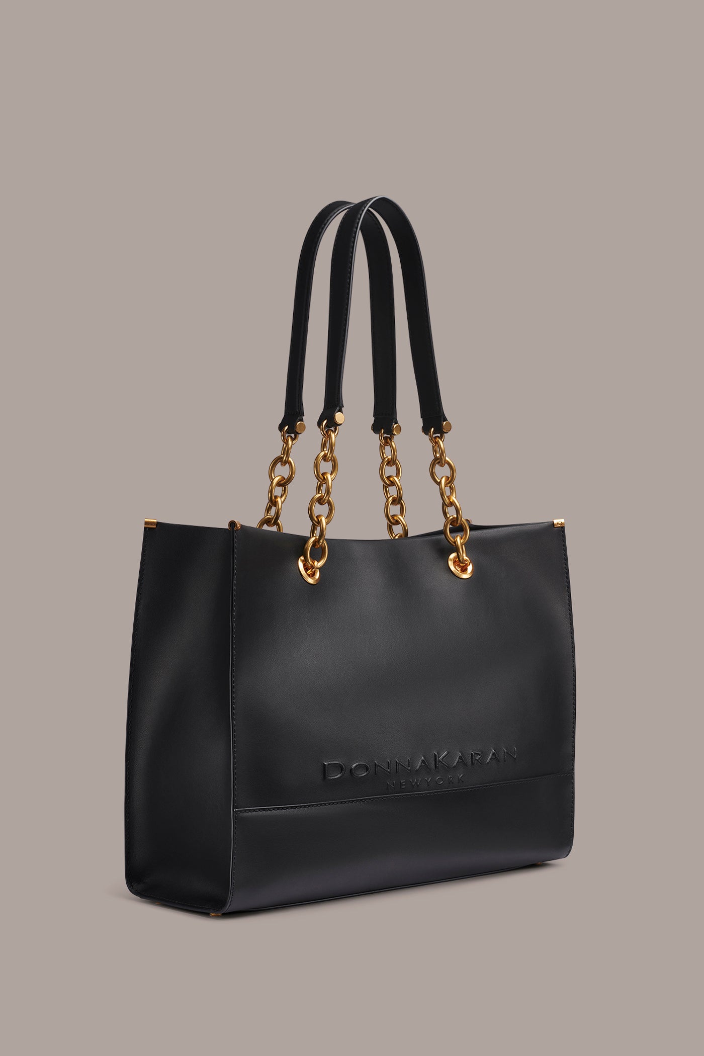 MERINO LEATHER LOGO TOTE VIEW 3 | Office Staples