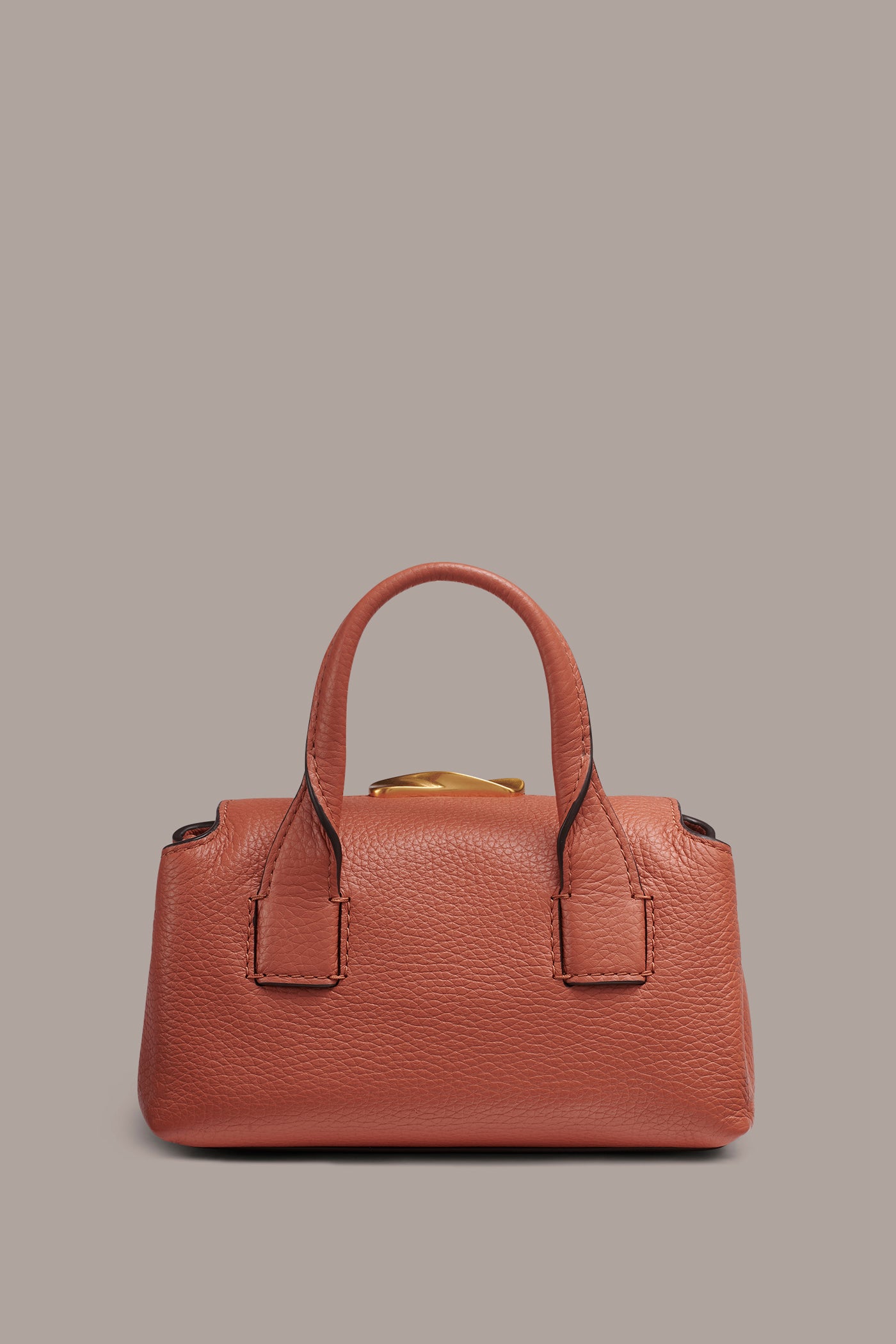 AMAGANSETT LEATHER MINI SATCHEL BAG VIEW 3