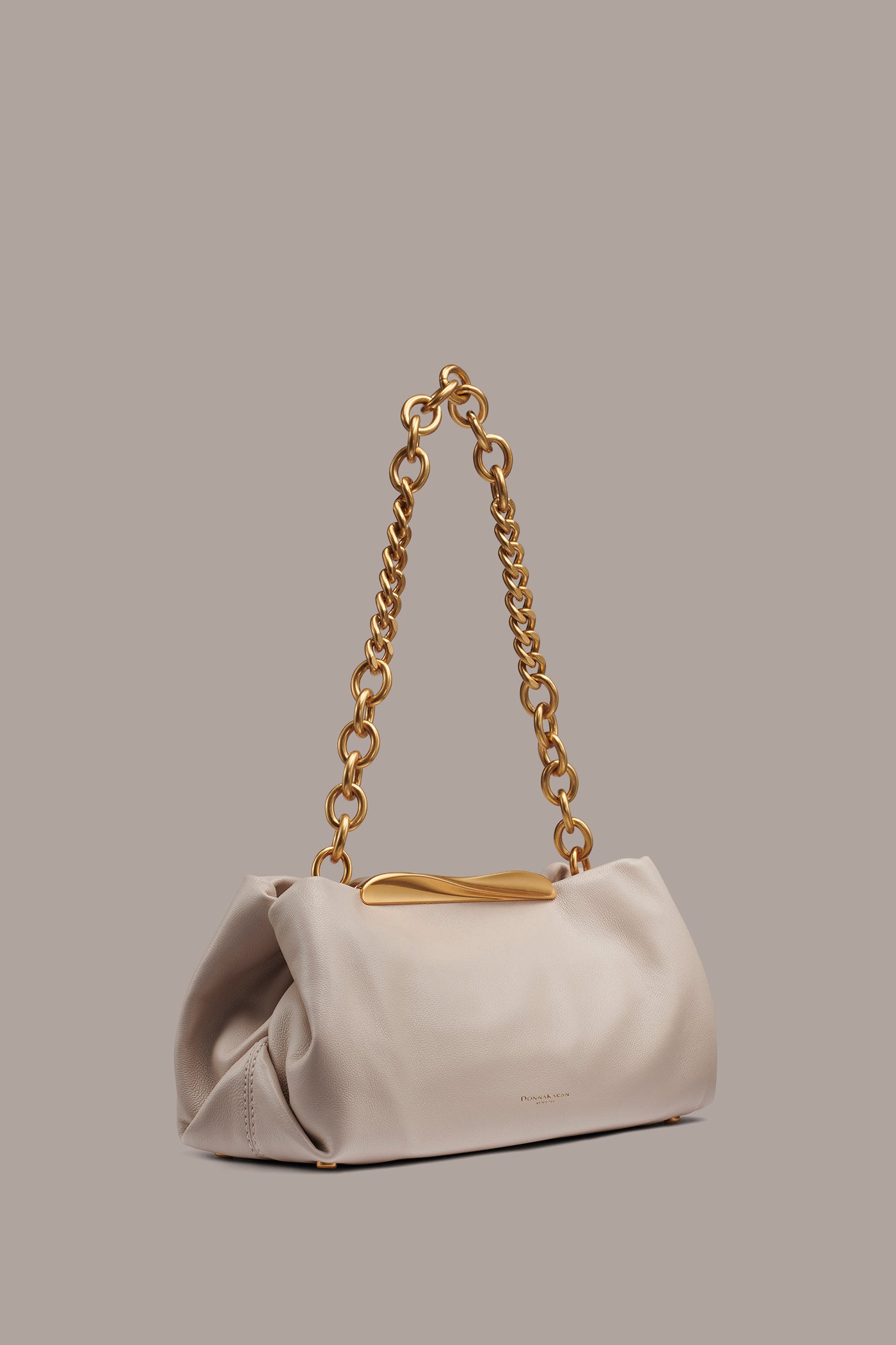 POPLIN LEATHER CLUTCH VIEW 4 | New Arrivals