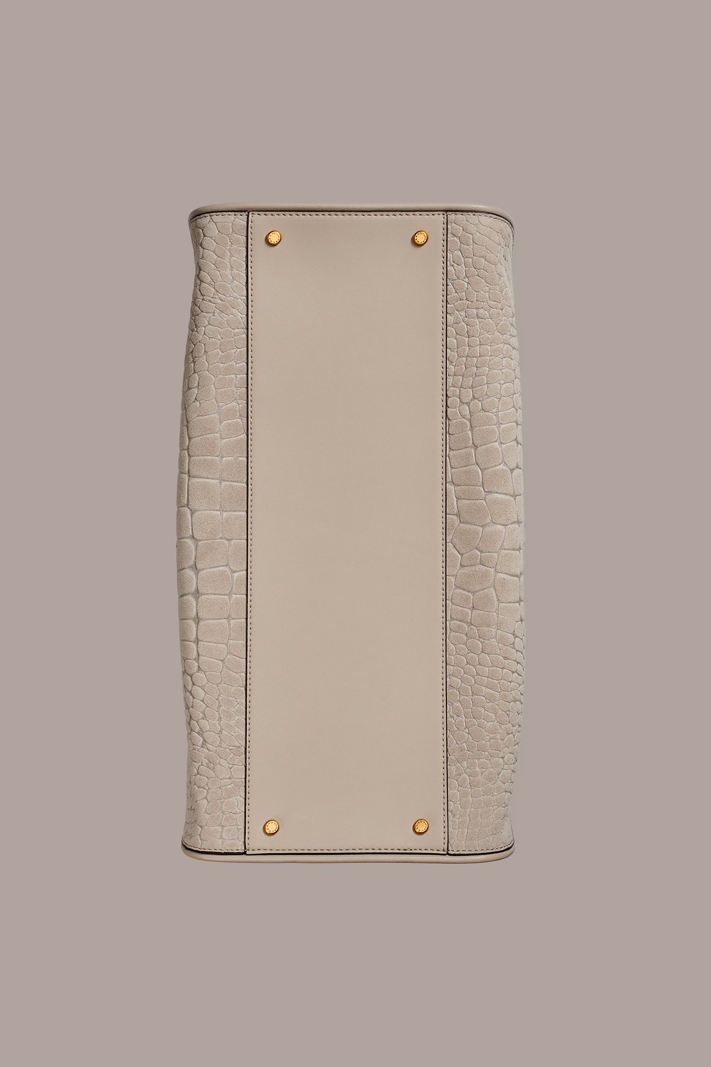 SATIN CROC-EFFECT SUEDE TOTE VIEW 3 | New Bags
