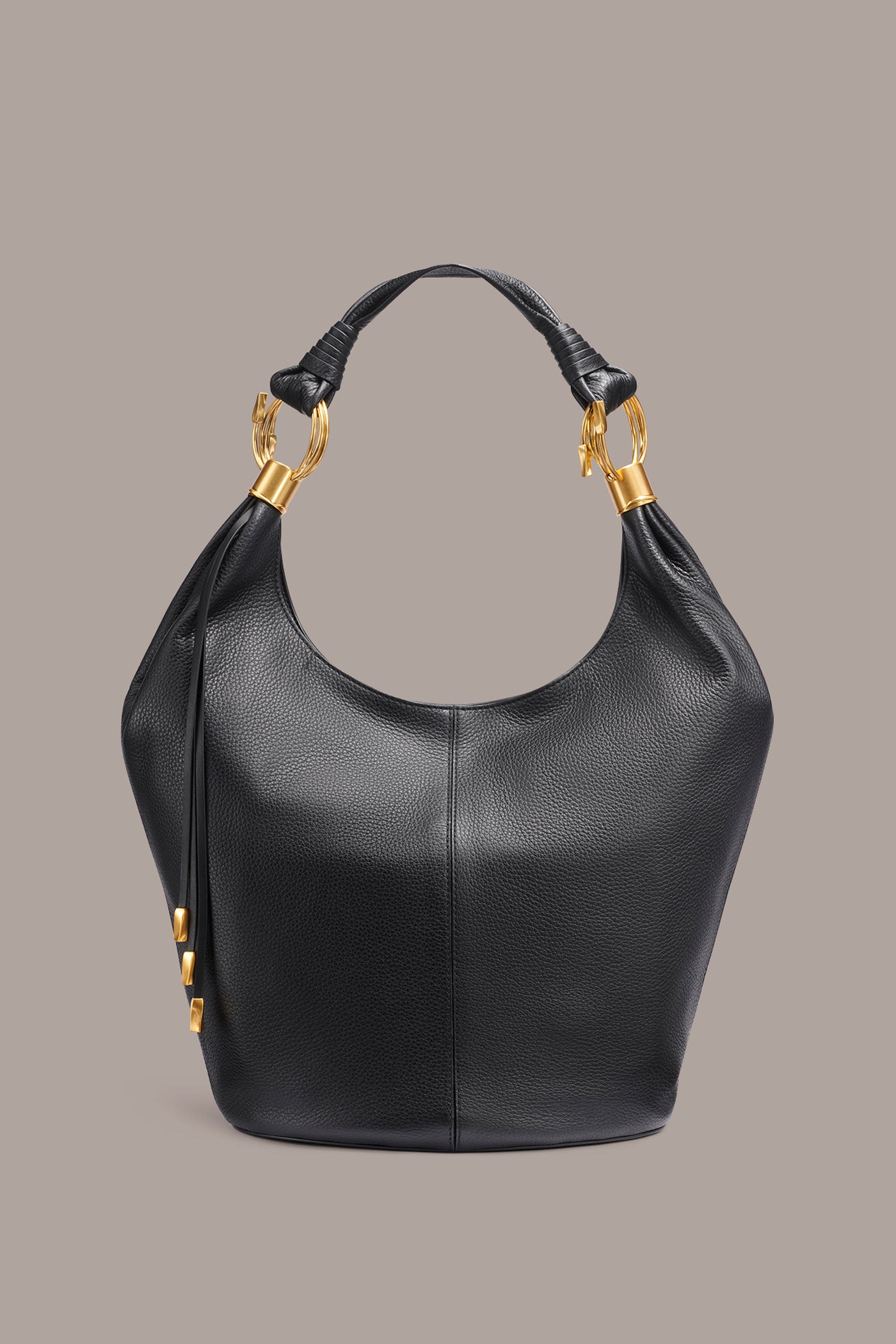 TARTAN LEATHER HOBO BAG | View 1 | Office Staples