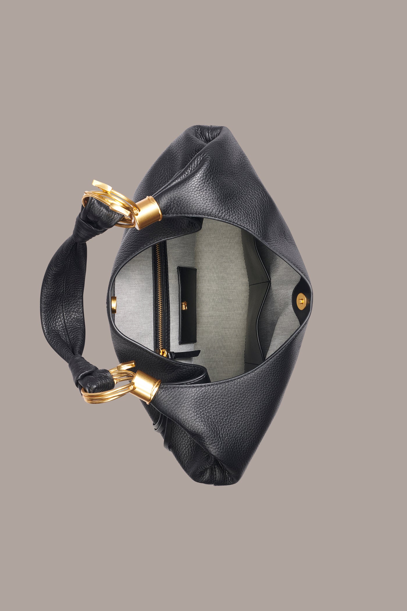 TARTAN LEATHER HOBO BAG VIEW 5 | Office Staples