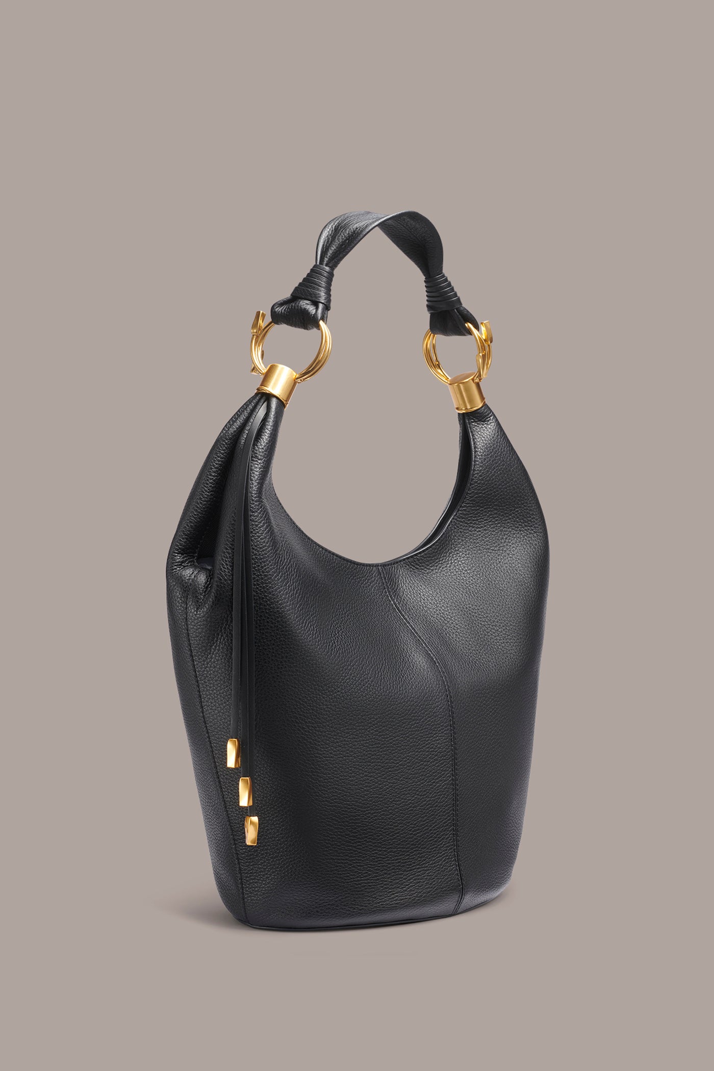 TARTAN LEATHER HOBO BAG VIEW 3 | Office Staples