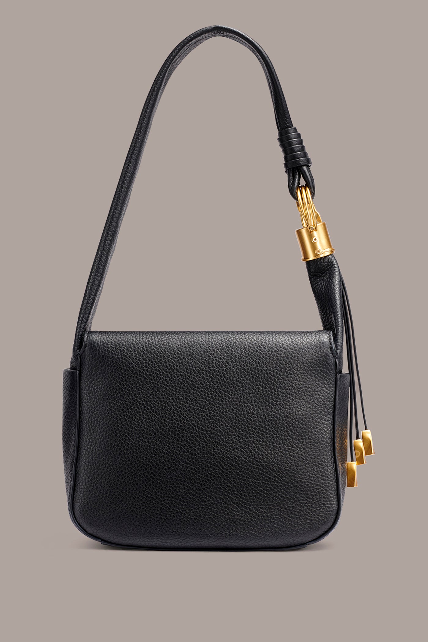 TARTAN LEATHER HOBO SHOULDER BAG | View 2 | All Products