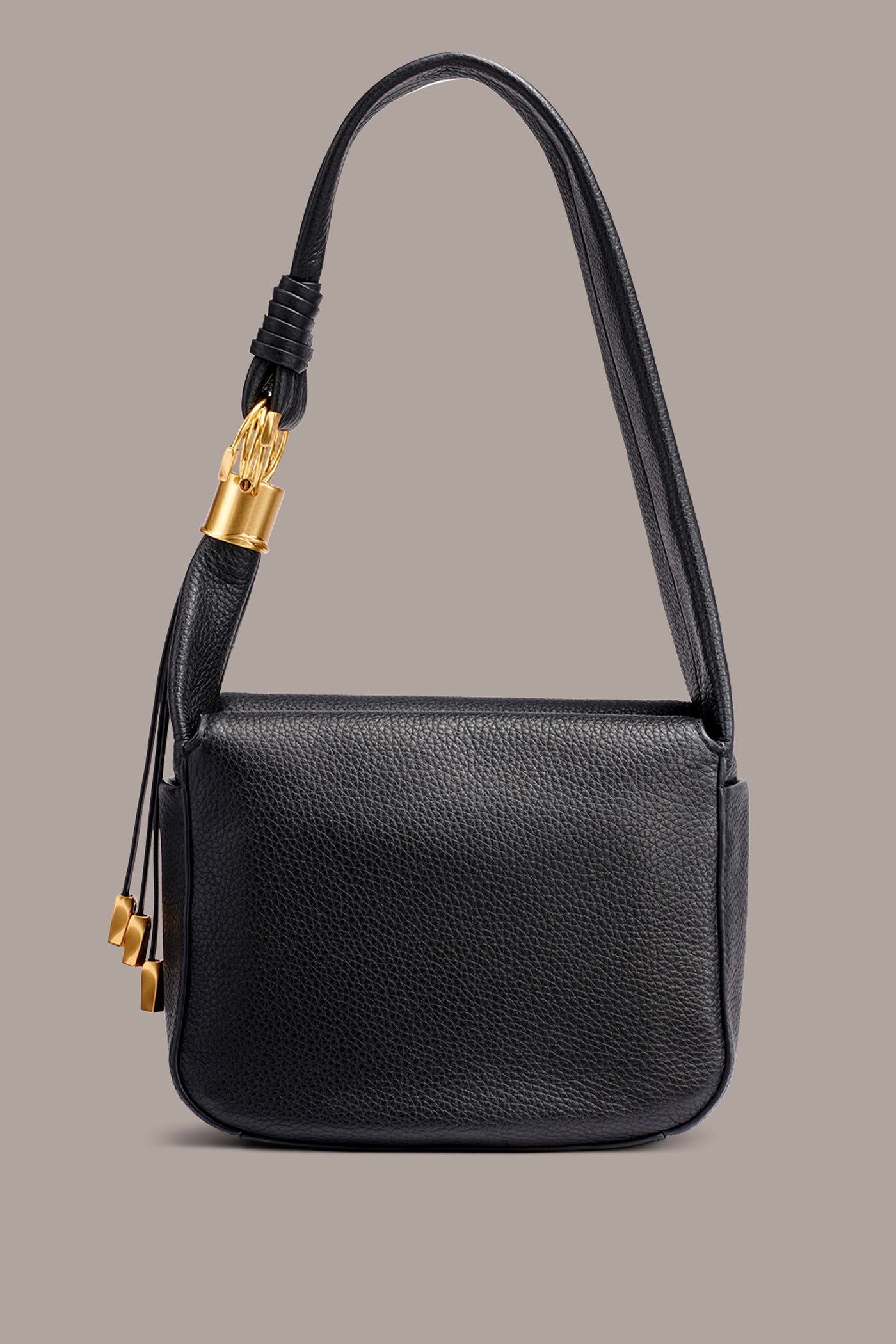 TARTAN LEATHER HOBO SHOULDER BAG | View 1 | All Products