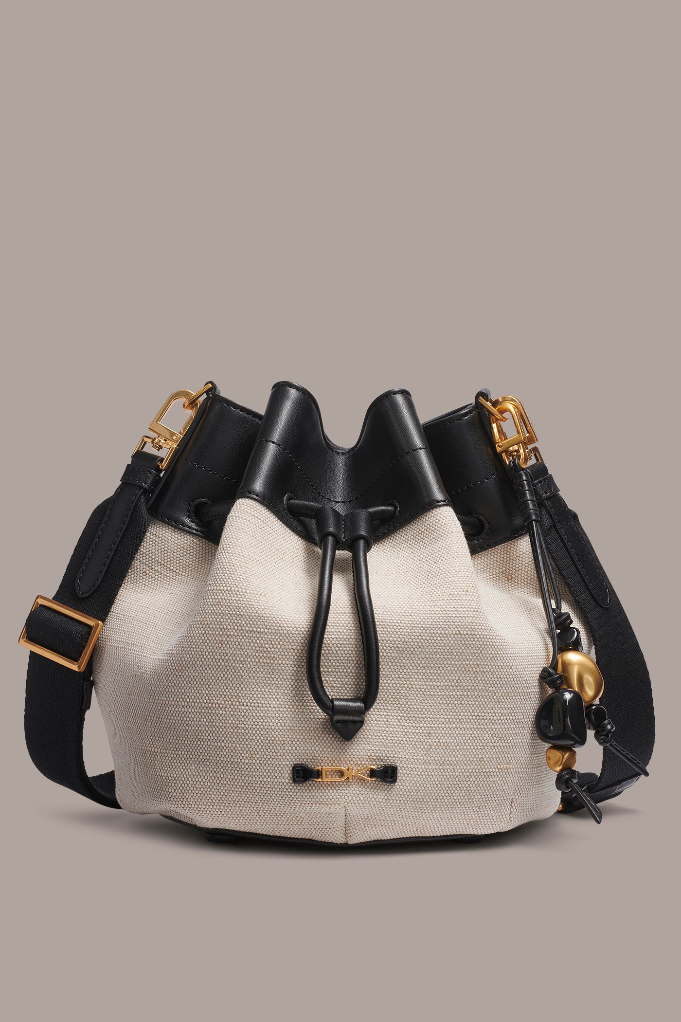 WEEKEND CANVAS BUCKET BAG | View 1 | Donna Karan Weekend Bags