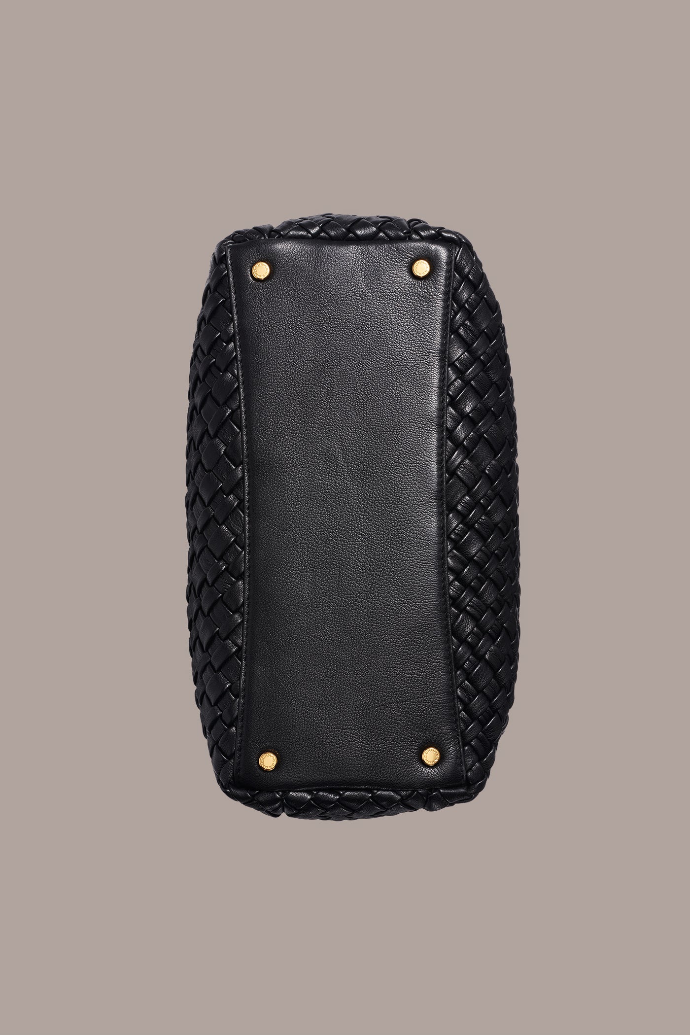 AMAGANSETT WOVEN LEATHER SATCHEL BAG VIEW 6