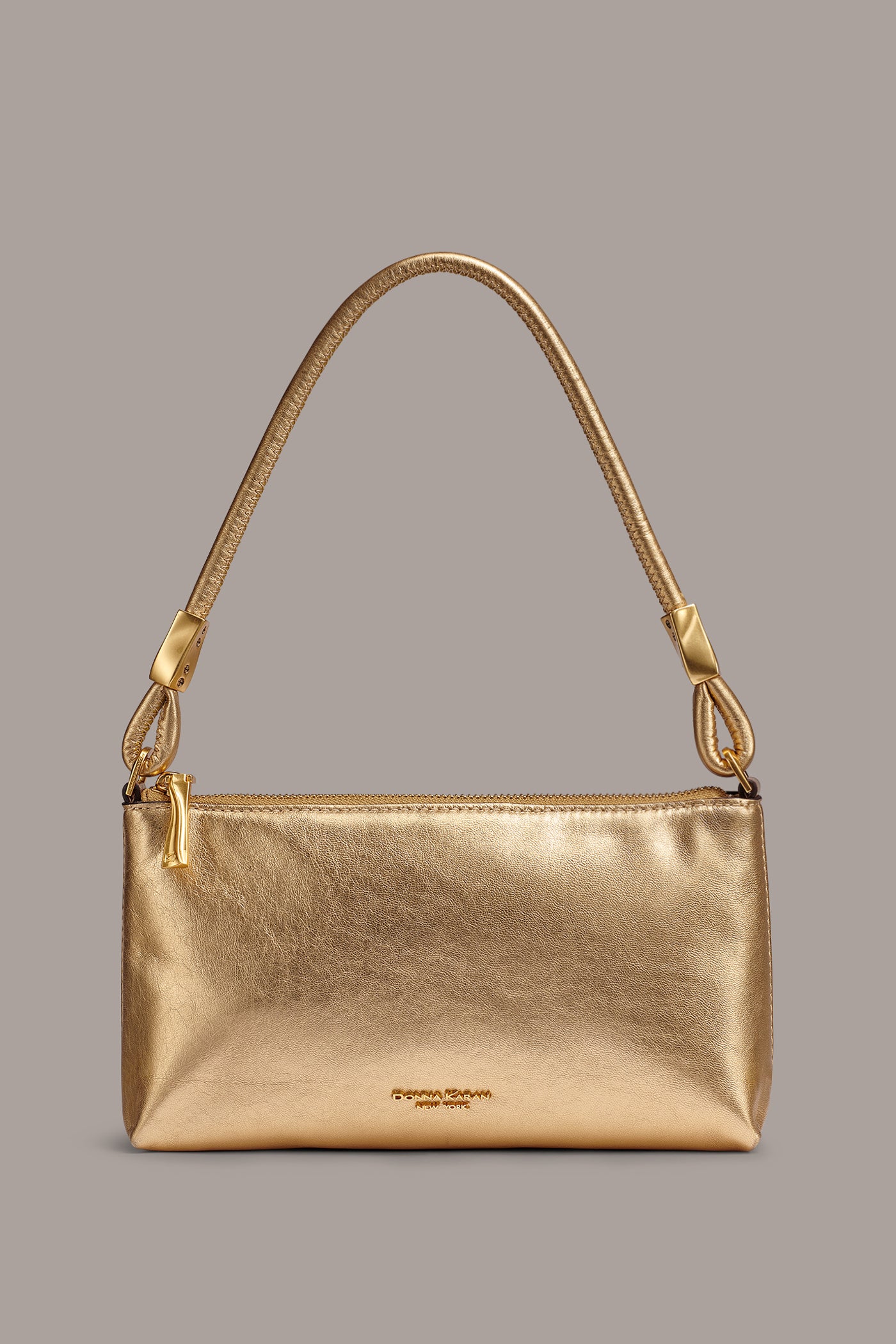 QUOGUE METALLIC LEATHER POCHETTE VIEW 1