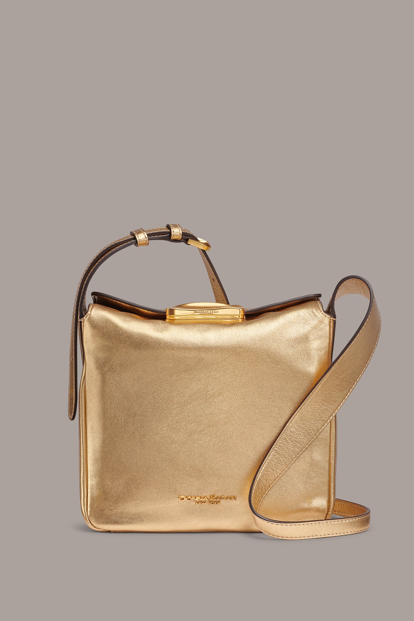 AMAGANSETT METALLIC LEATHER CROSSBODY BAG