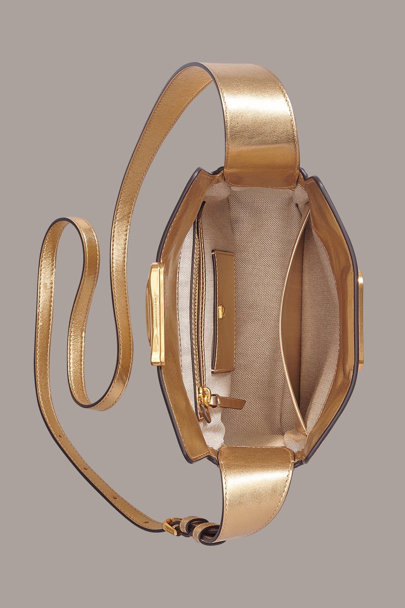 AMAGANSETT METALLIC LEATHER CROSSBODY BAG VIEW 6