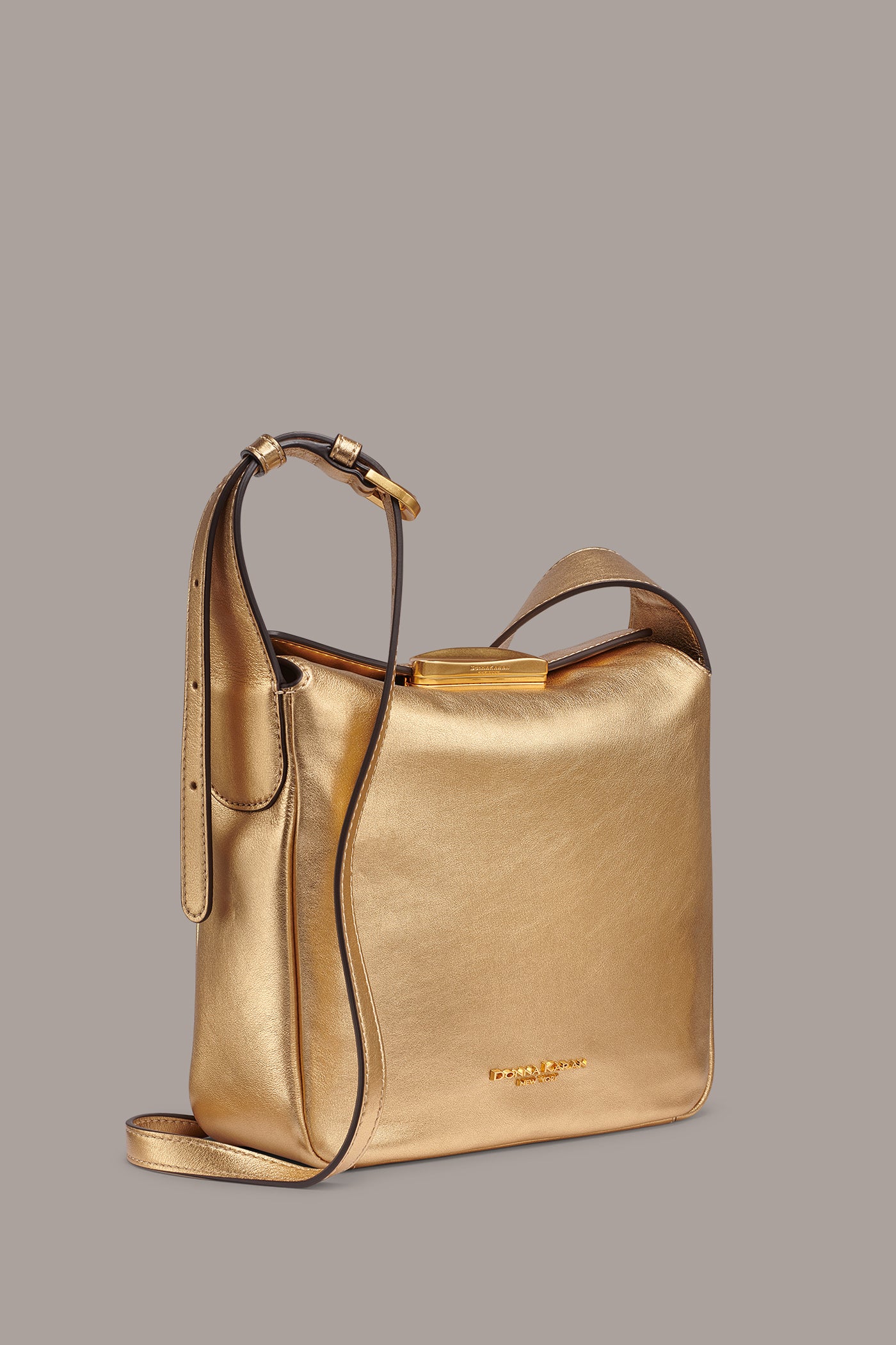 AMAGANSETT METALLIC LEATHER CROSSBODY BAG VIEW 3