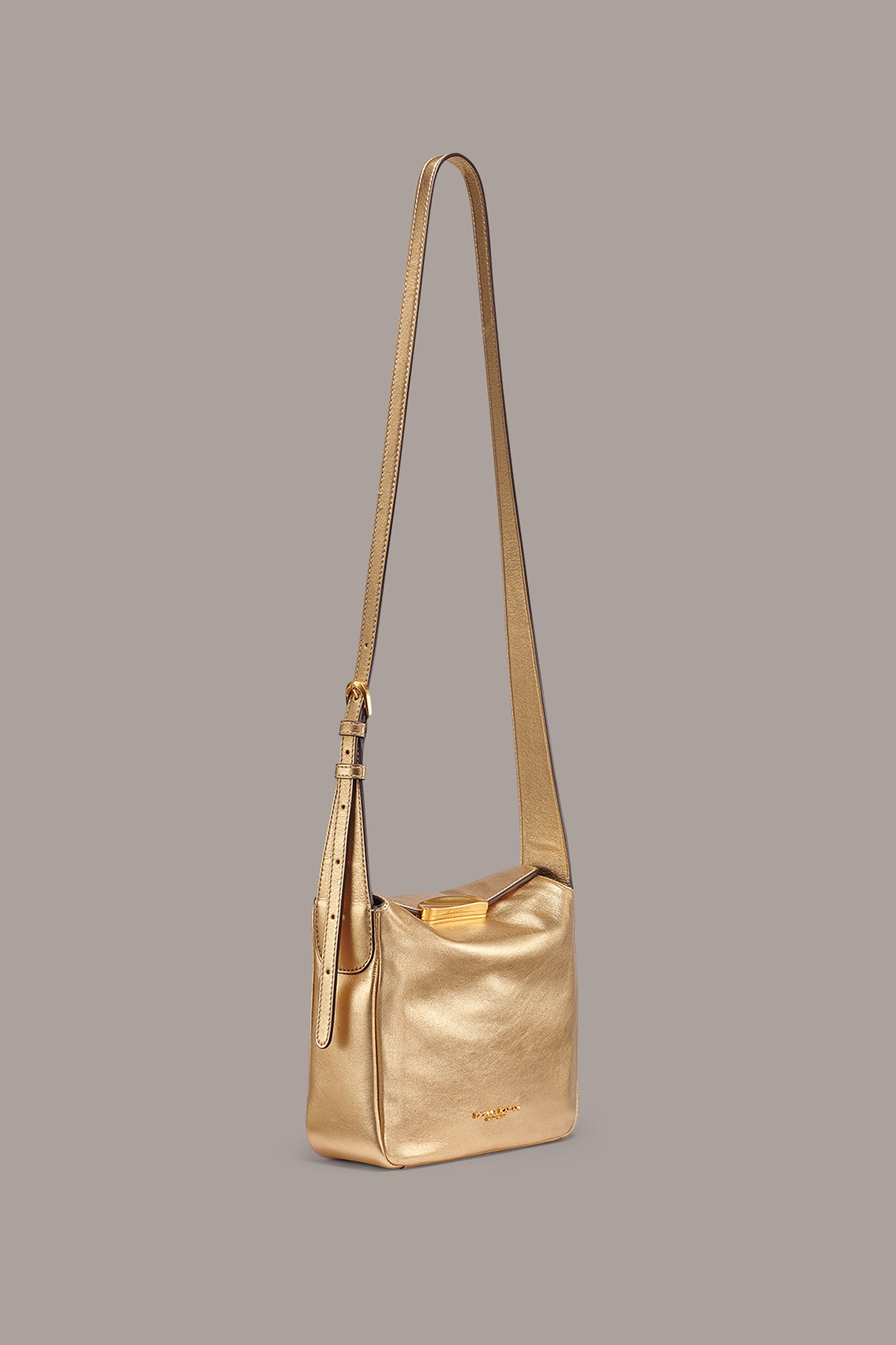 AMAGANSETT METALLIC LEATHER CROSSBODY BAG VIEW 7
