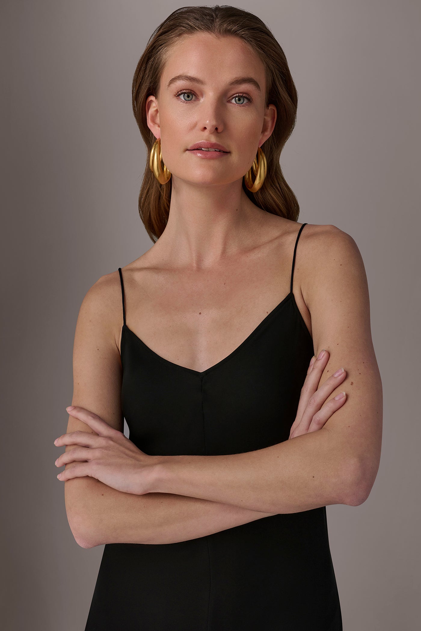 ORGANIC MOLTEN MULTI ROW HOOP EARRING VIEW 5 | All Products