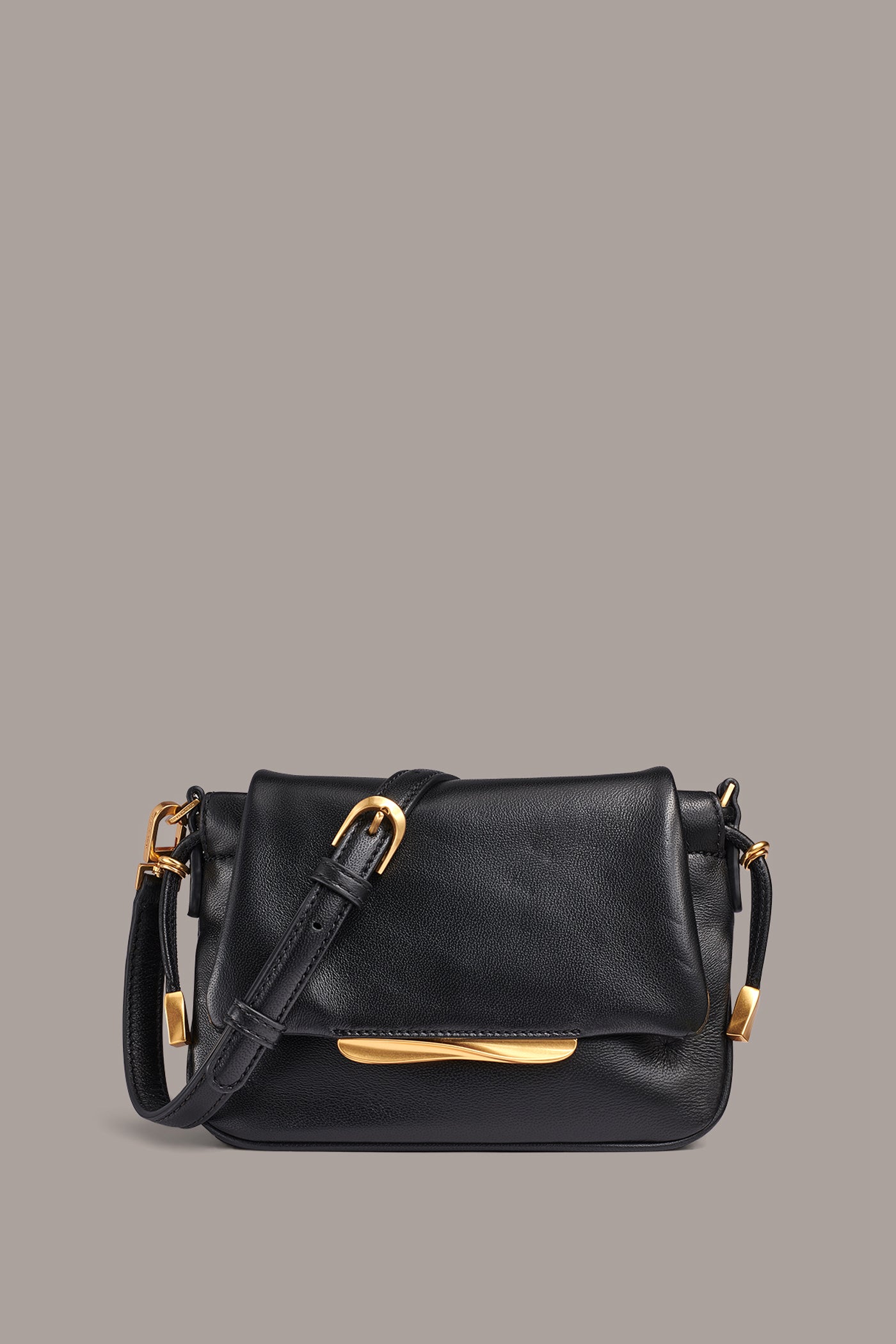 MOHAIR LEATHER CROSSBODY BAG VIEW 1