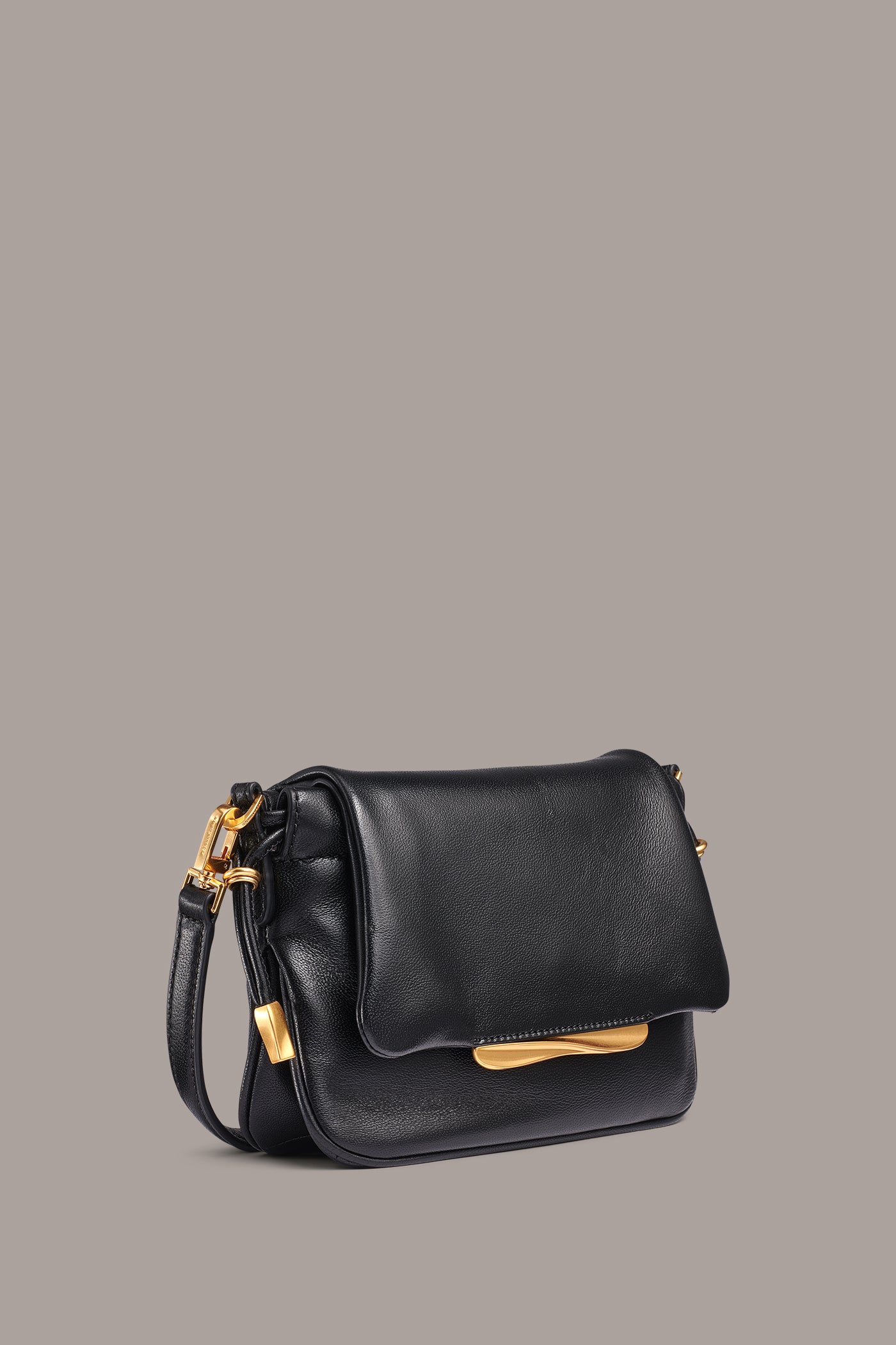 MOHAIR LEATHER CROSSBODY BAG VIEW 3