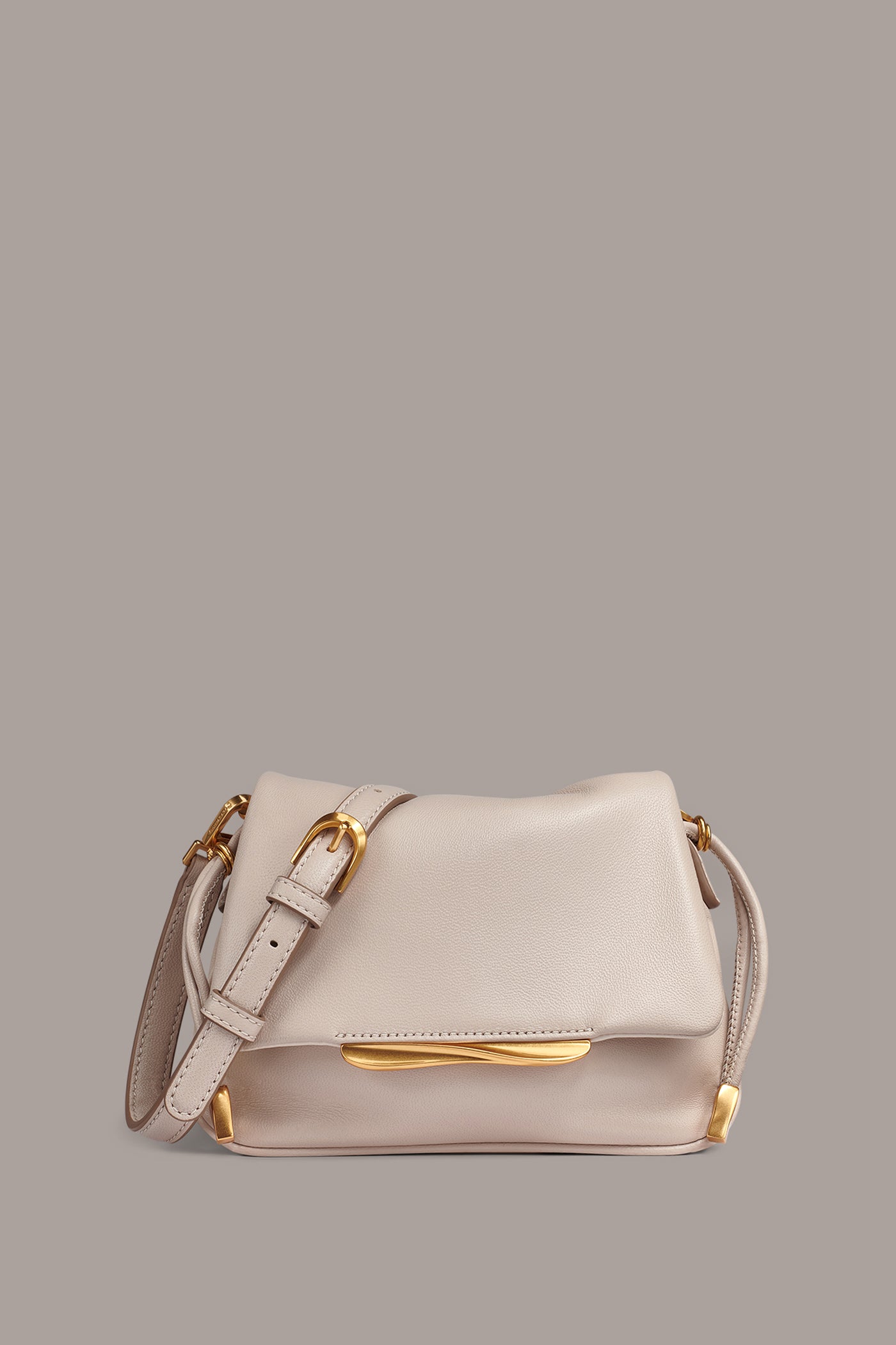 MOHAIR LEATHER CROSSBODY BAG VIEW 1