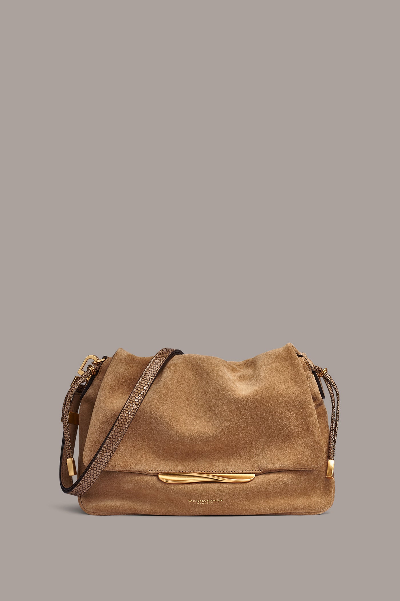 MOHAIR SUEDE SHOULDER BAG VIEW 1
