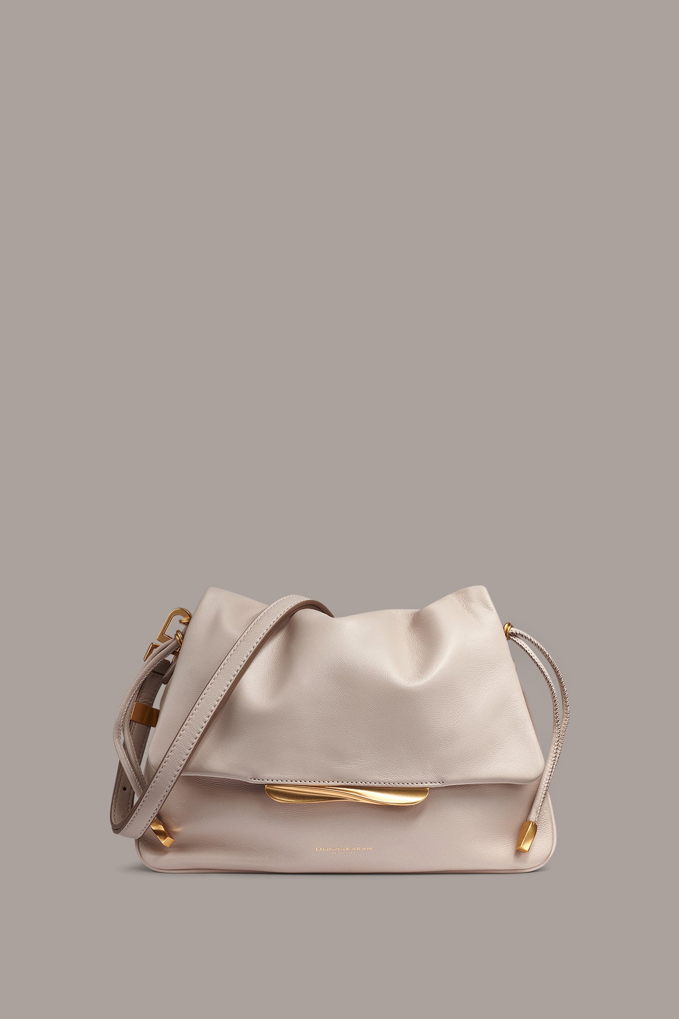 MOHAIR LEATHER SHOULDER BAG VIEW 1