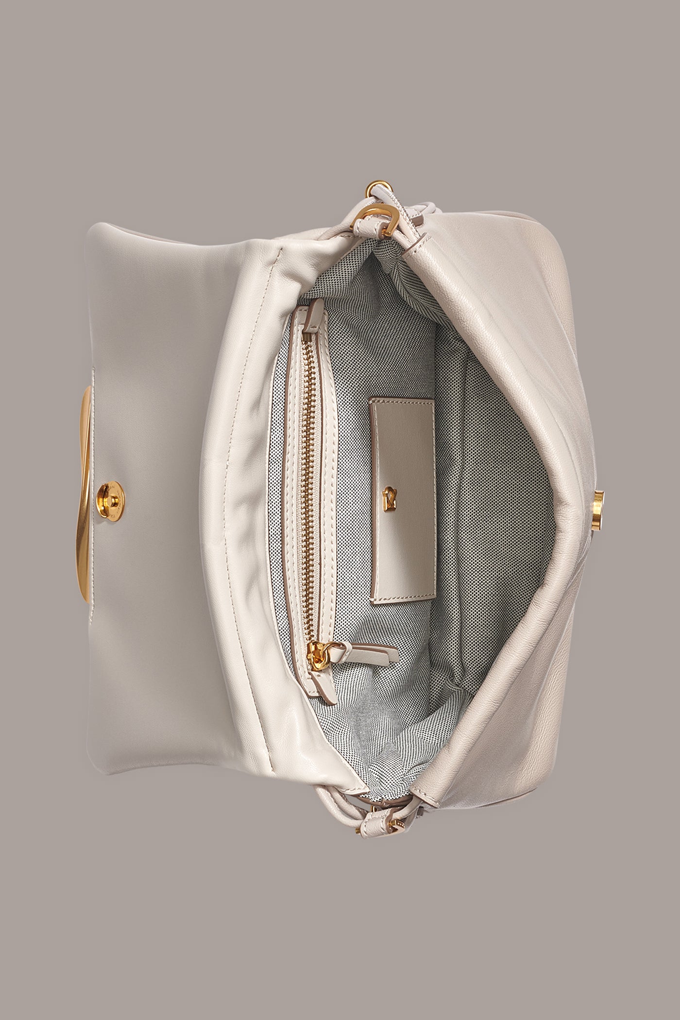 MOHAIR LEATHER SHOULDER BAG VIEW 5