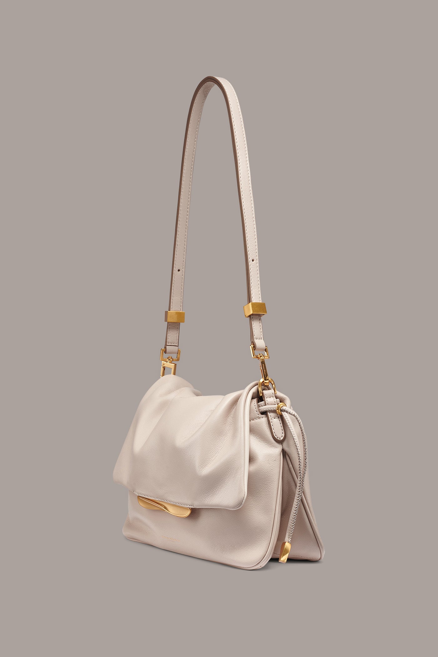 MOHAIR LEATHER SHOULDER BAG VIEW 7