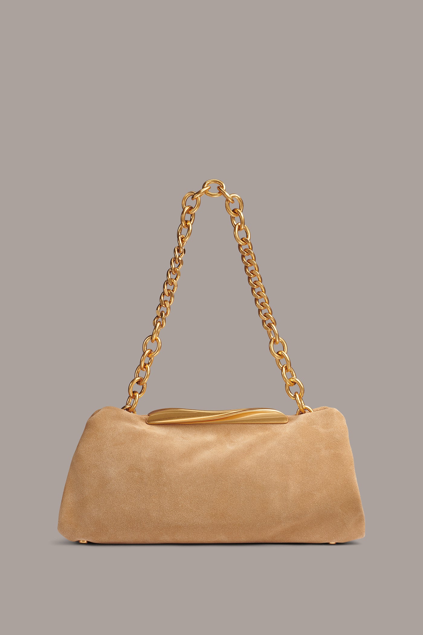 POPLIN SUEDE CLUTCH VIEW 6