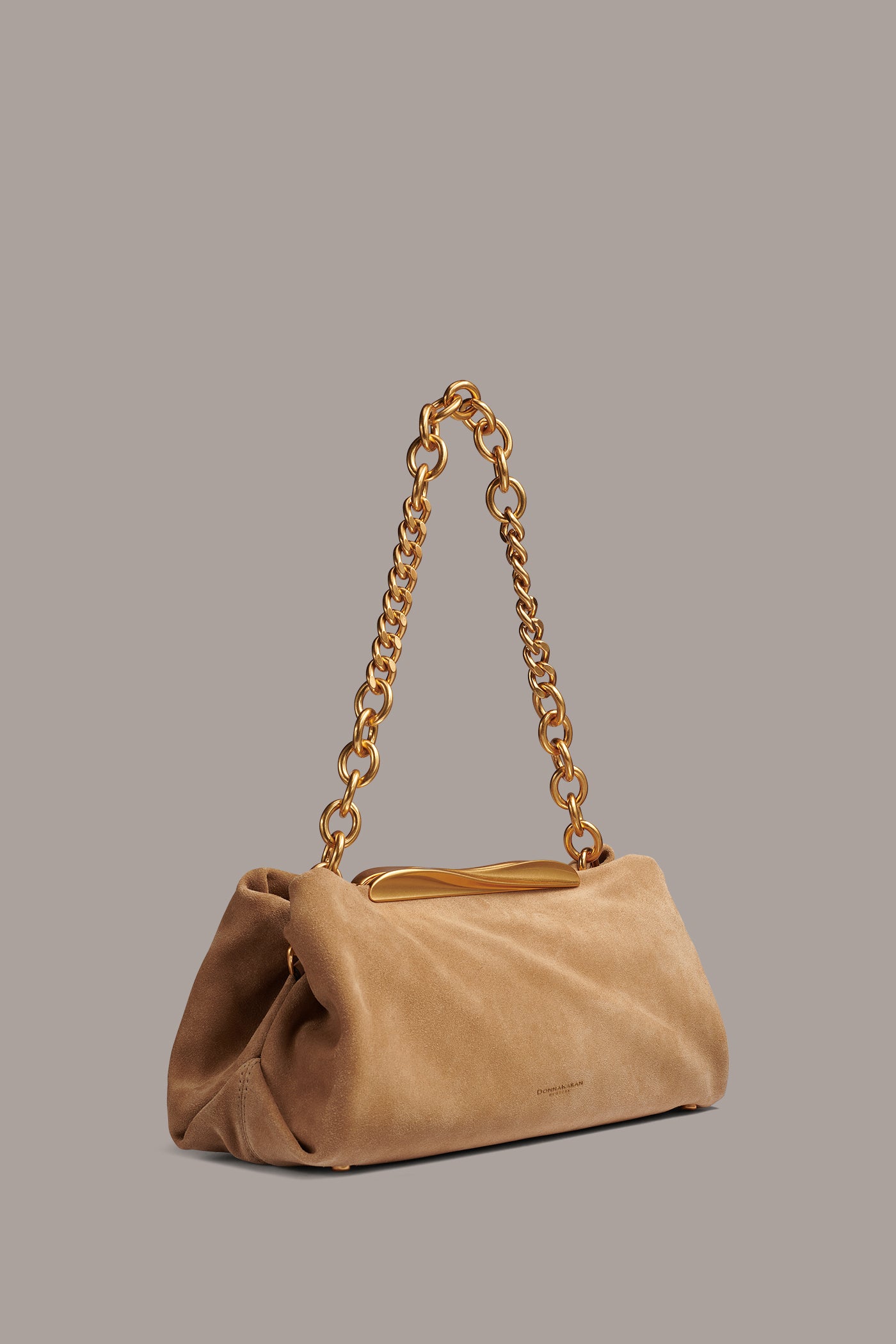 POPLIN SUEDE CLUTCH VIEW 3