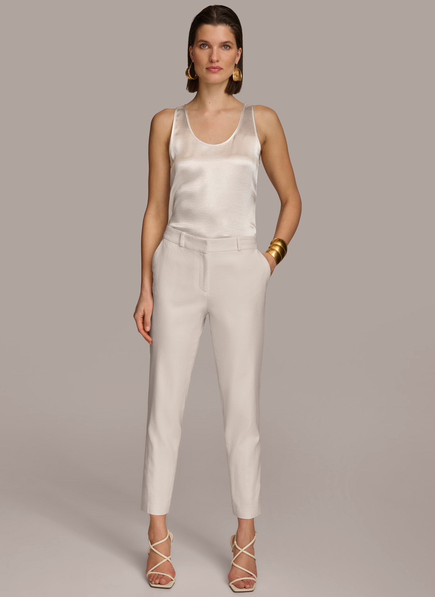 FLAT FRONT STRAIGHT PANT VIEW 4 | Sale Clothing